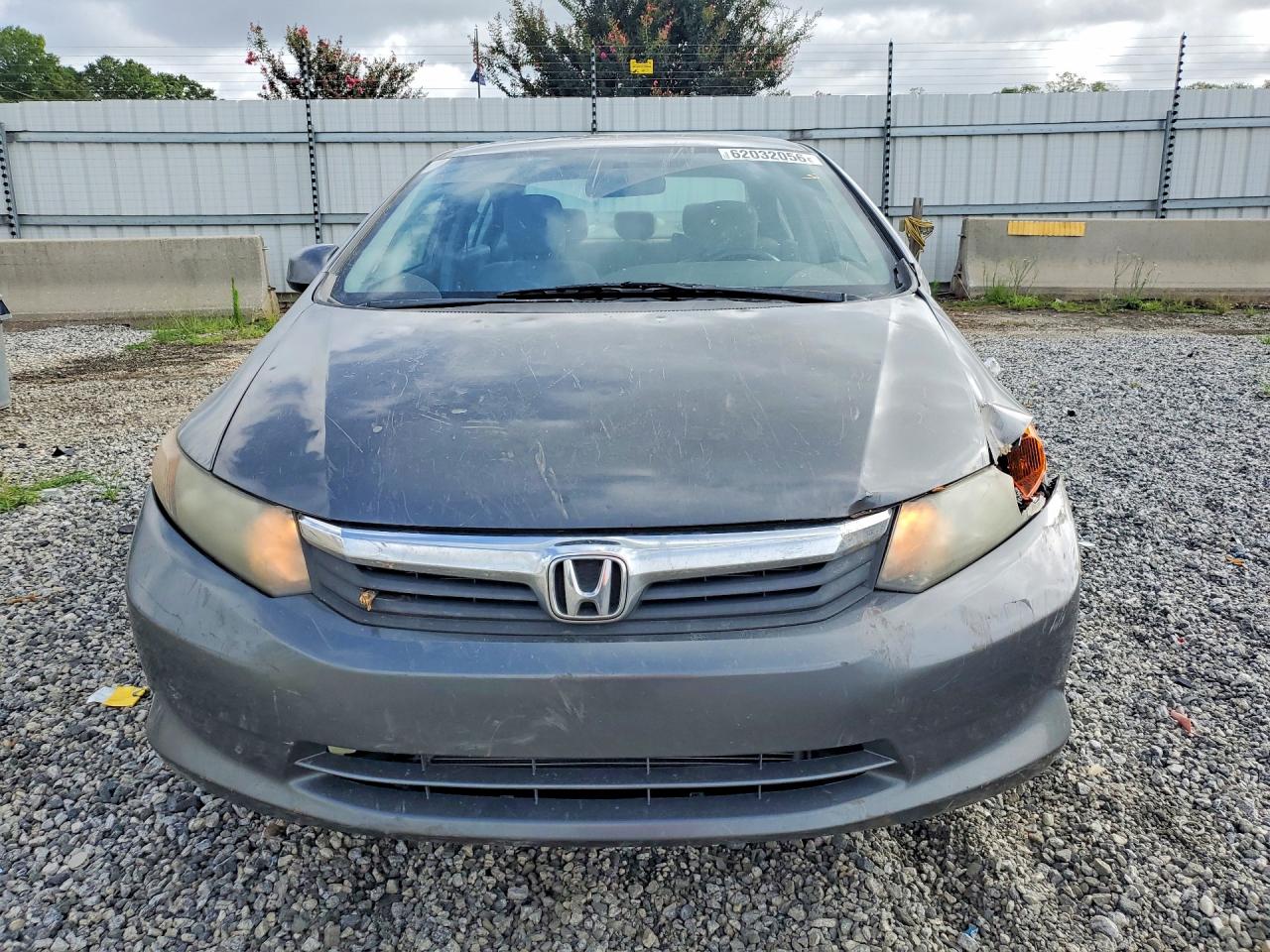 2012 Honda Civic Lx Gray vin: 2HGFB2F52CH525906