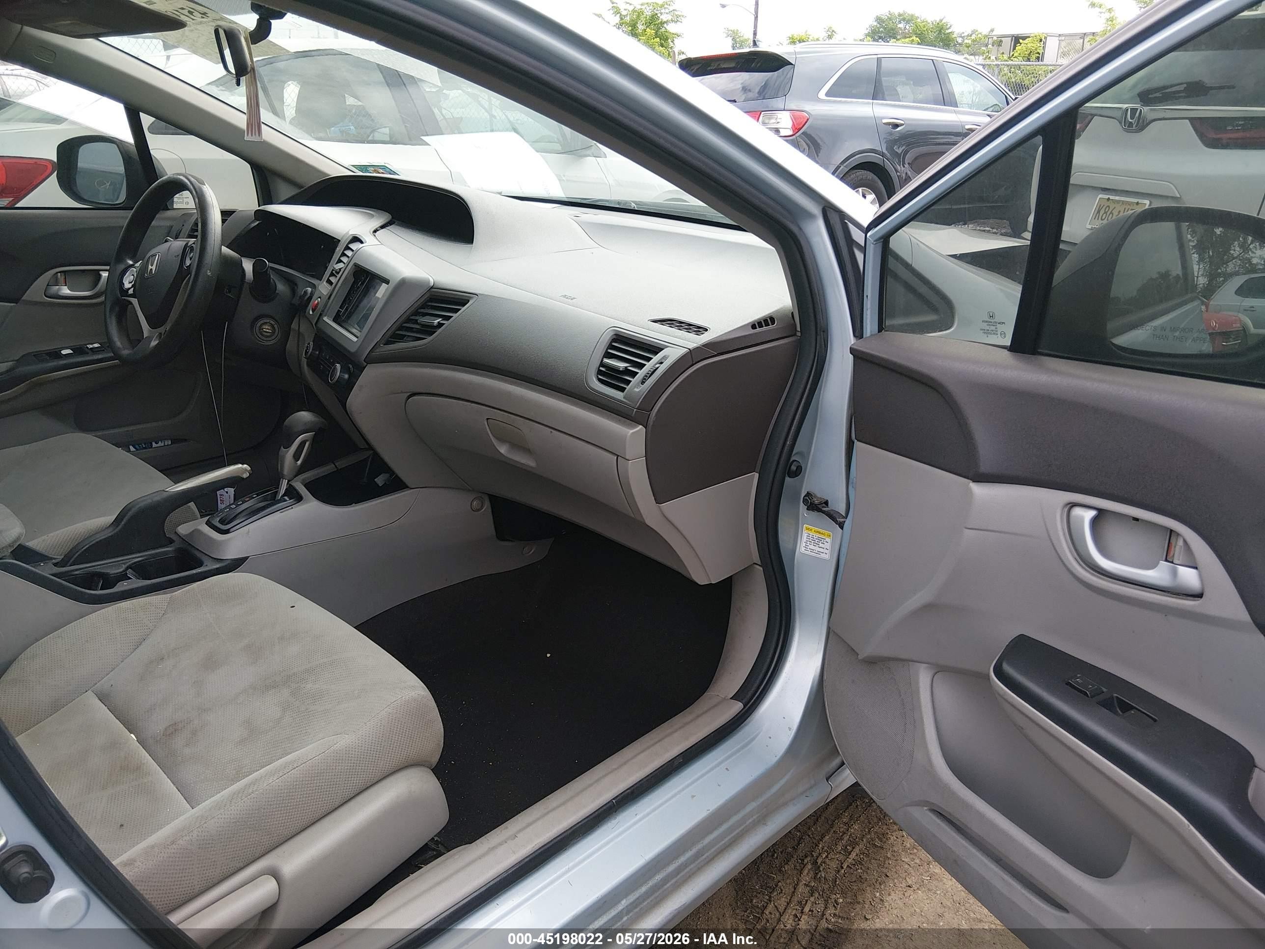 2012 Honda Civic Lx Navy vin: 2HGFB2F52CH528630