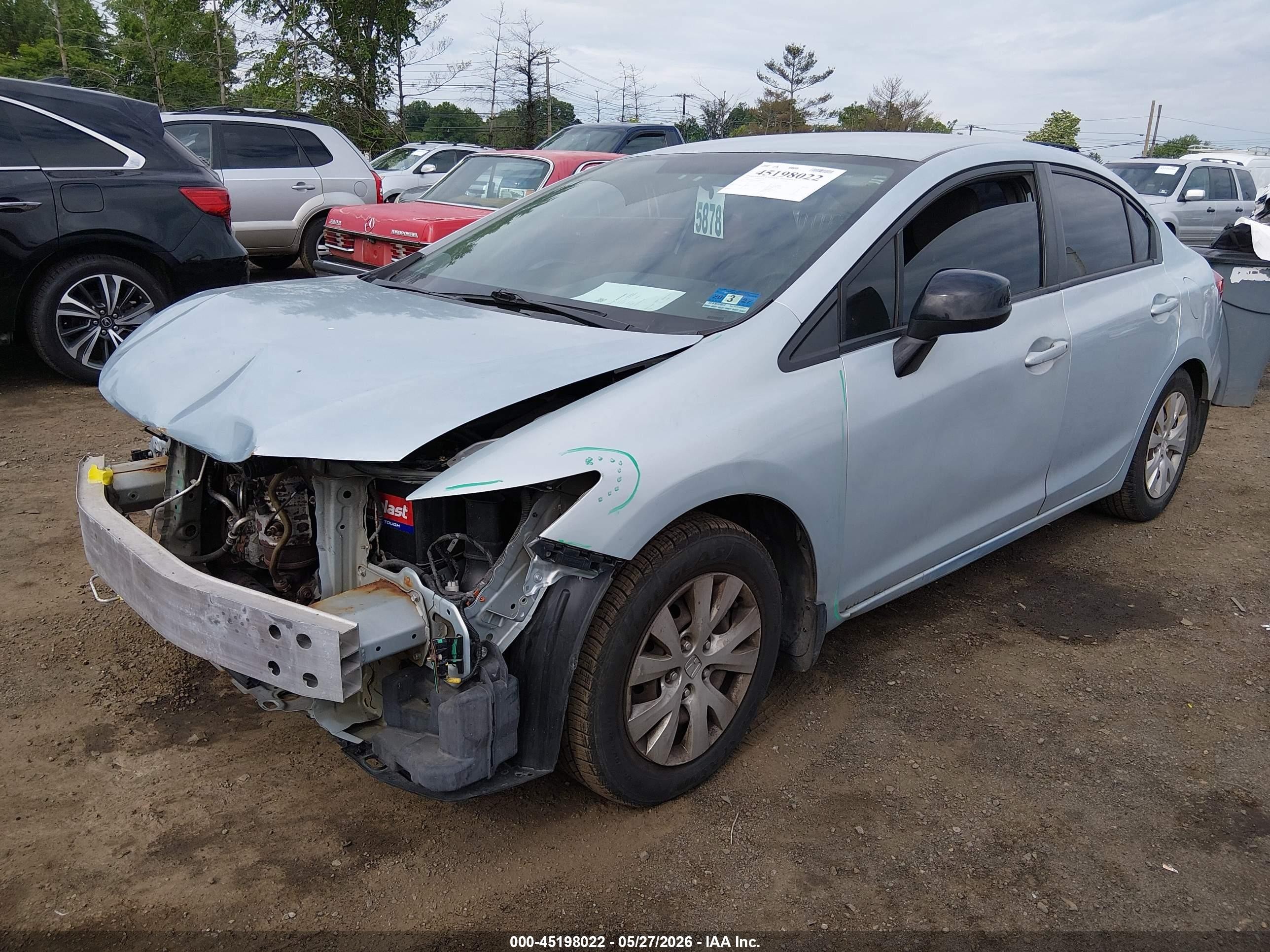 2012 Honda Civic Lx Navy vin: 2HGFB2F52CH528630