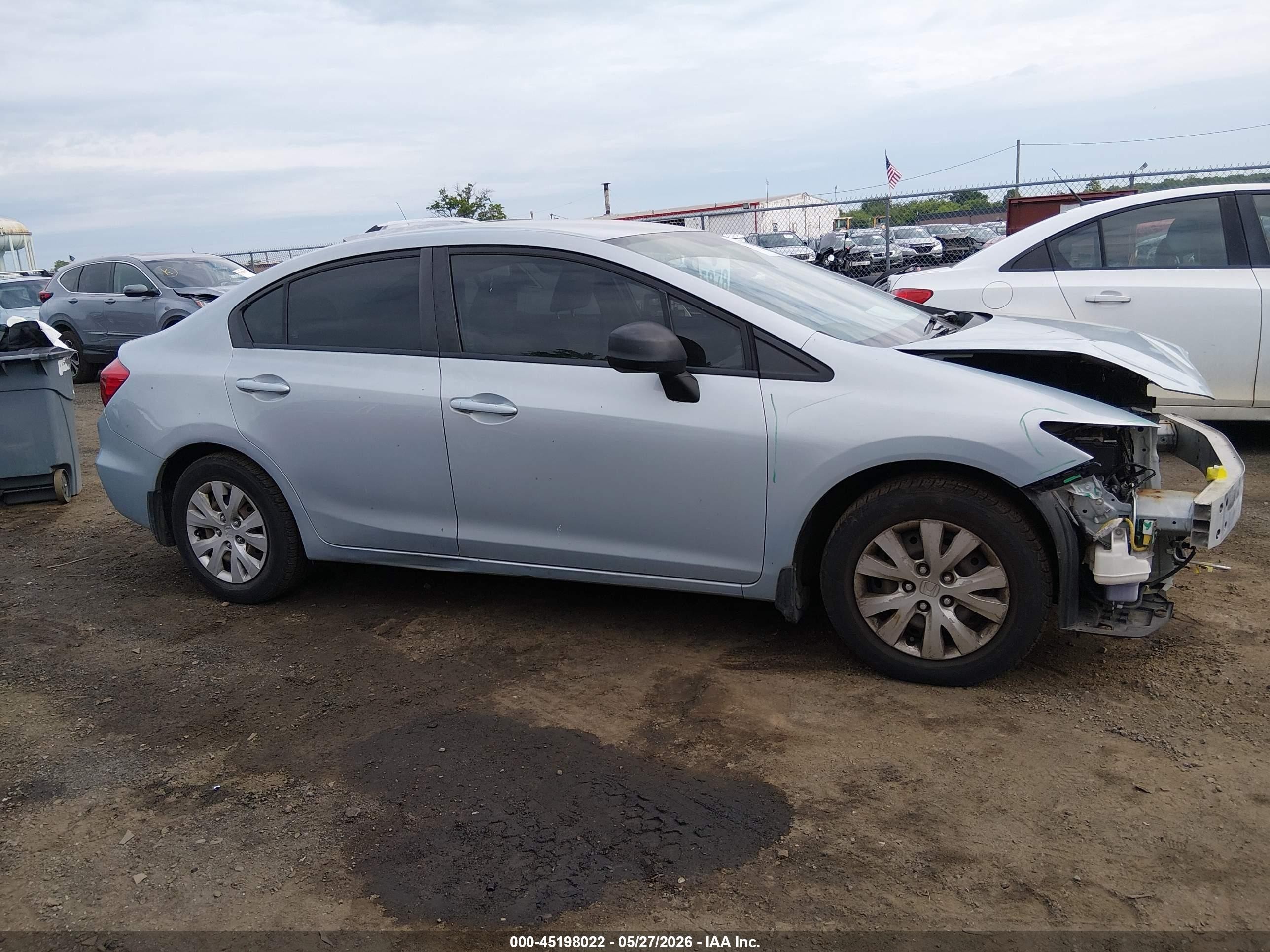 2012 Honda Civic Lx Navy vin: 2HGFB2F52CH528630