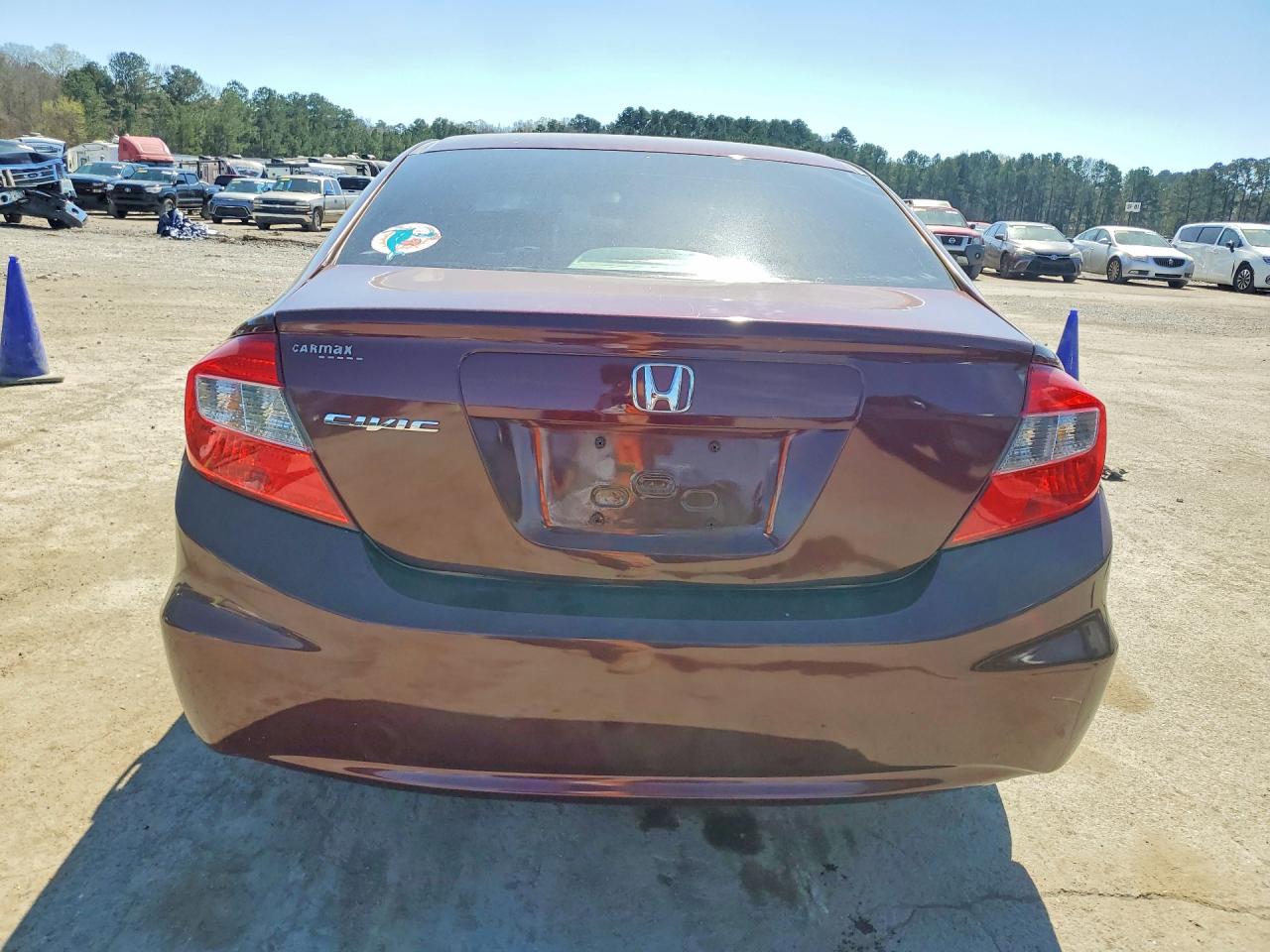 2012 Honda Civic Lx Burgundy vin: 2HGFB2F52CH539076
