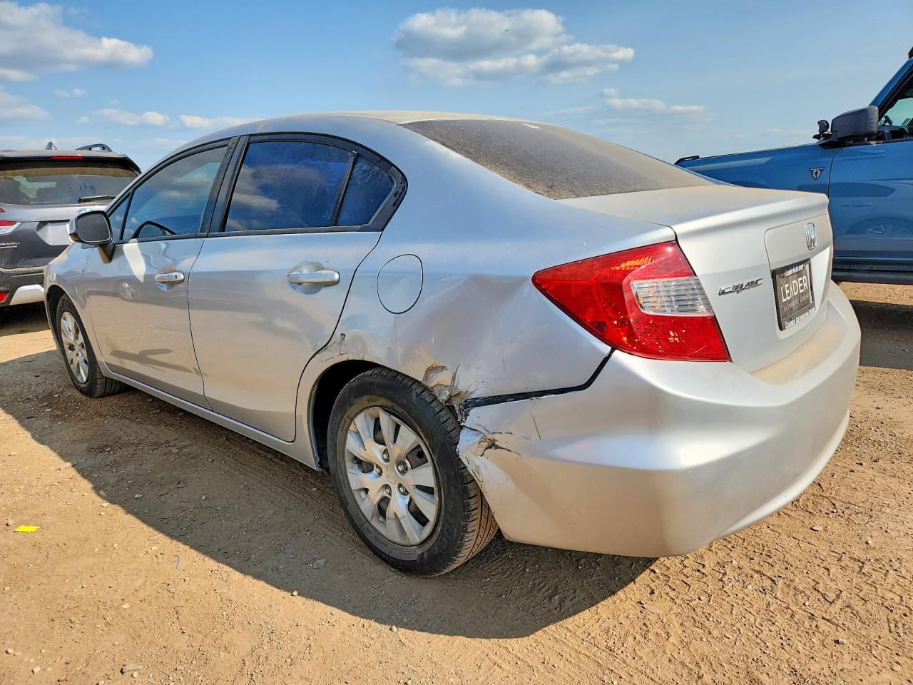 2012 Honda Civic Lx Silver vin: 2HGFB2F52CH557786