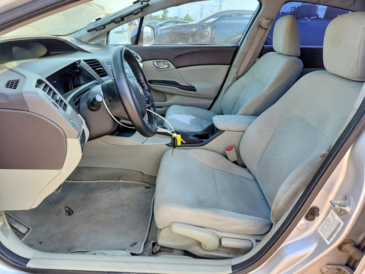 2012 Honda Civic Lx Silver vin: 2HGFB2F52CH557786