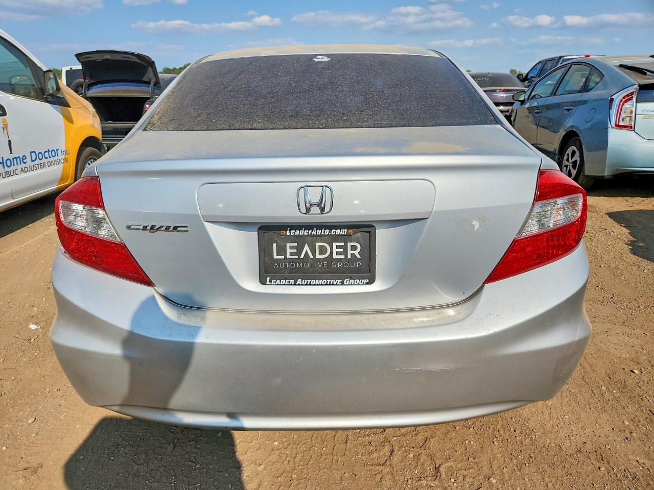 2012 Honda Civic Lx Silver vin: 2HGFB2F52CH557786