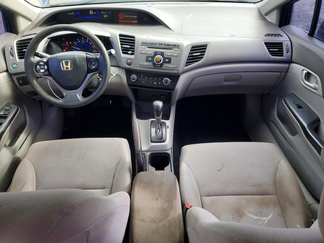 2012 Honda Civic Lx Blue vin: 2HGFB2F52CH558680