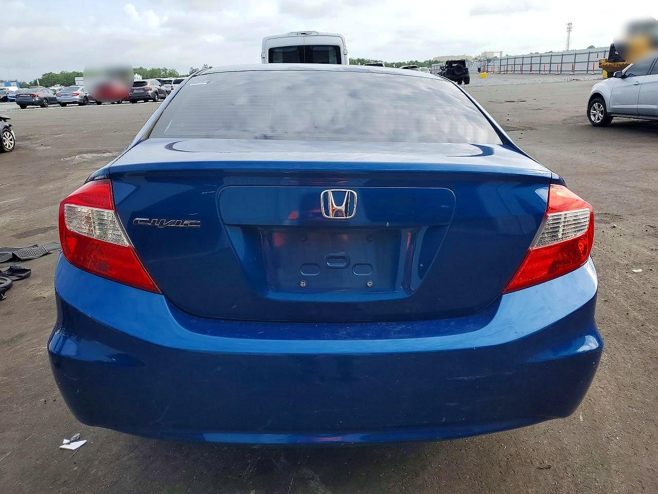 2012 Honda Civic Lx Blue vin: 2HGFB2F52CH558680