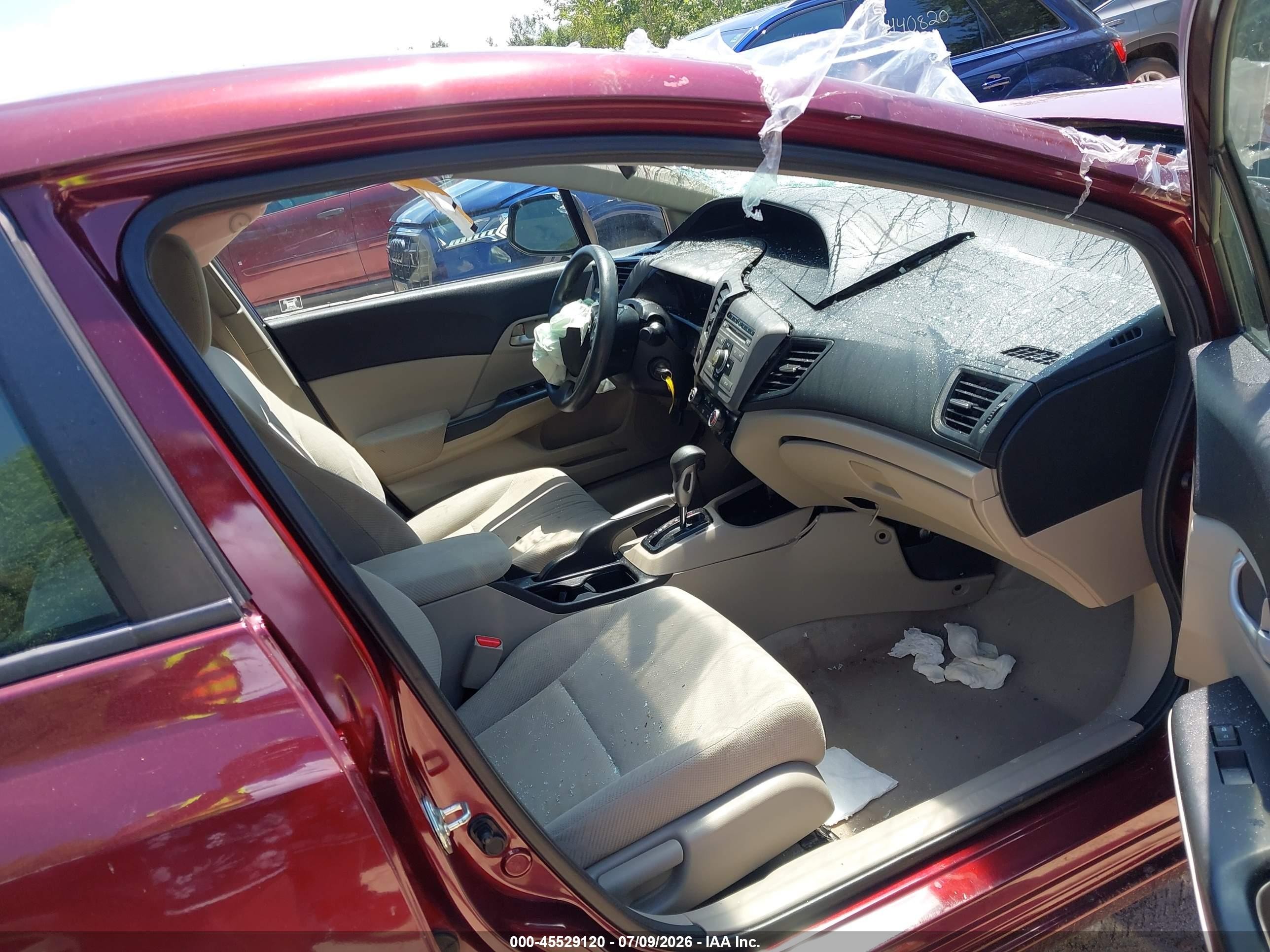 2012 Honda Civic Lx Burgundy vin: 2HGFB2F52CH559635