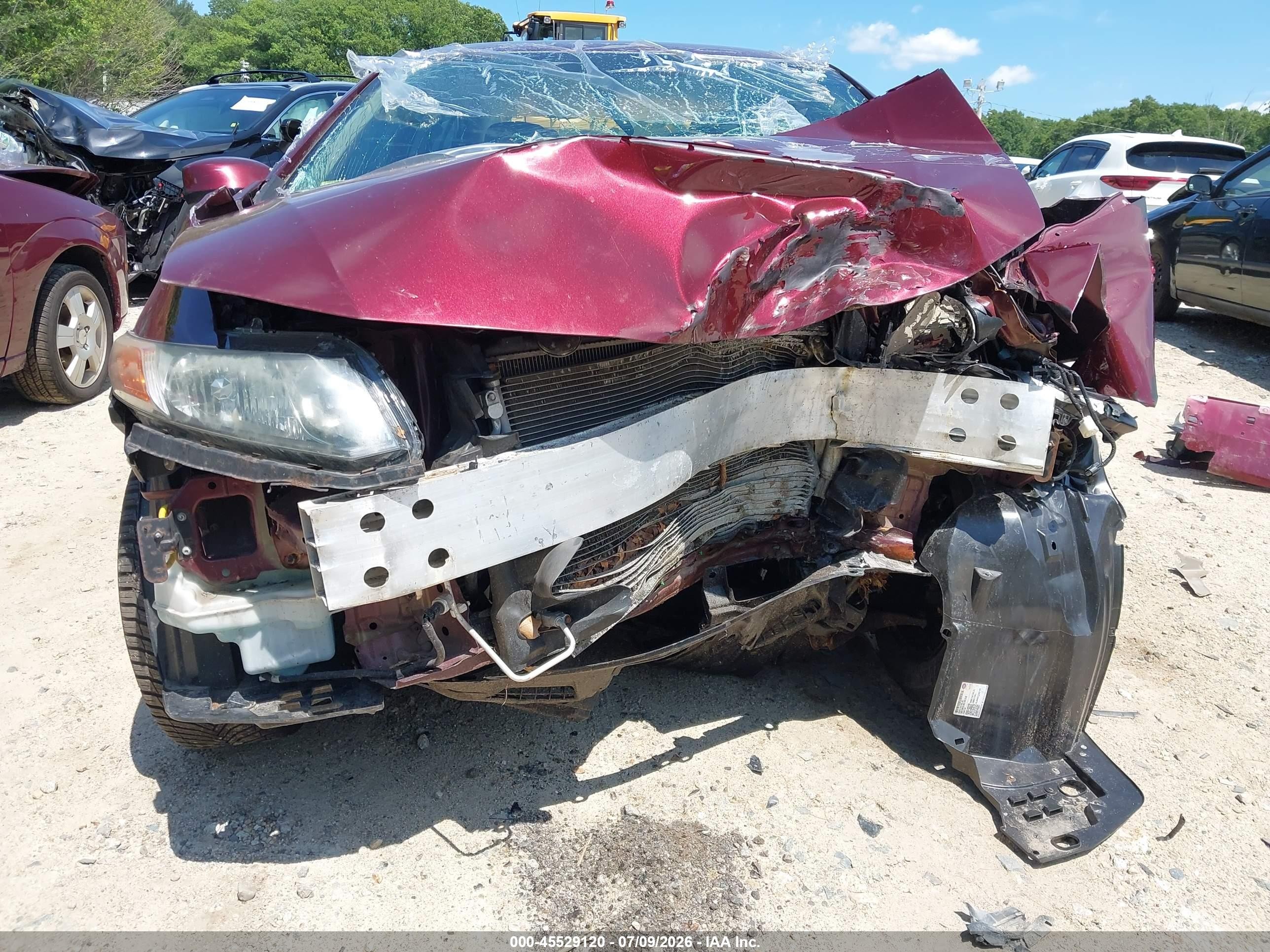 2012 Honda Civic Lx Burgundy vin: 2HGFB2F52CH559635
