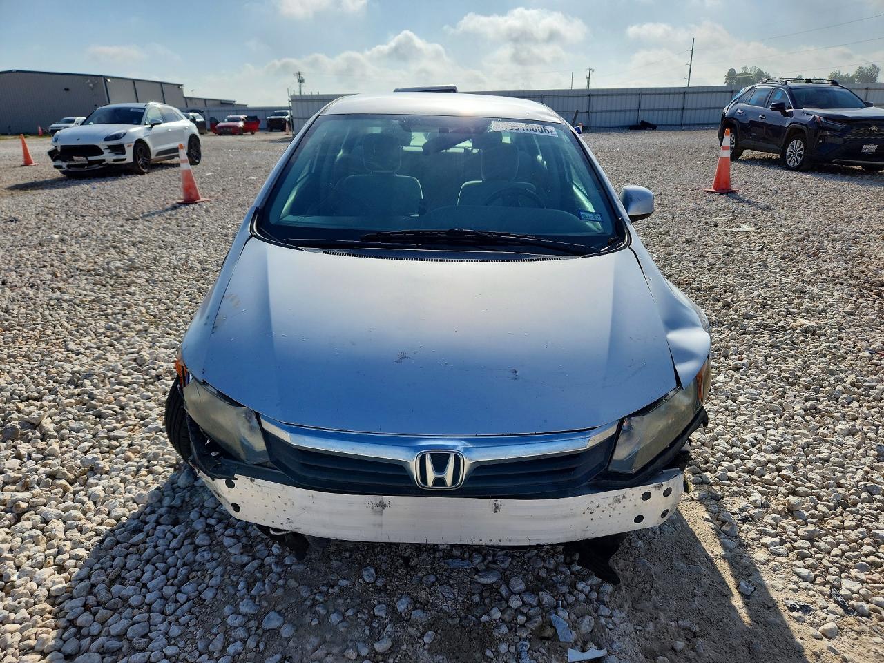 2012 Honda Civic Lx Silver vin: 2HGFB2F52CH560526