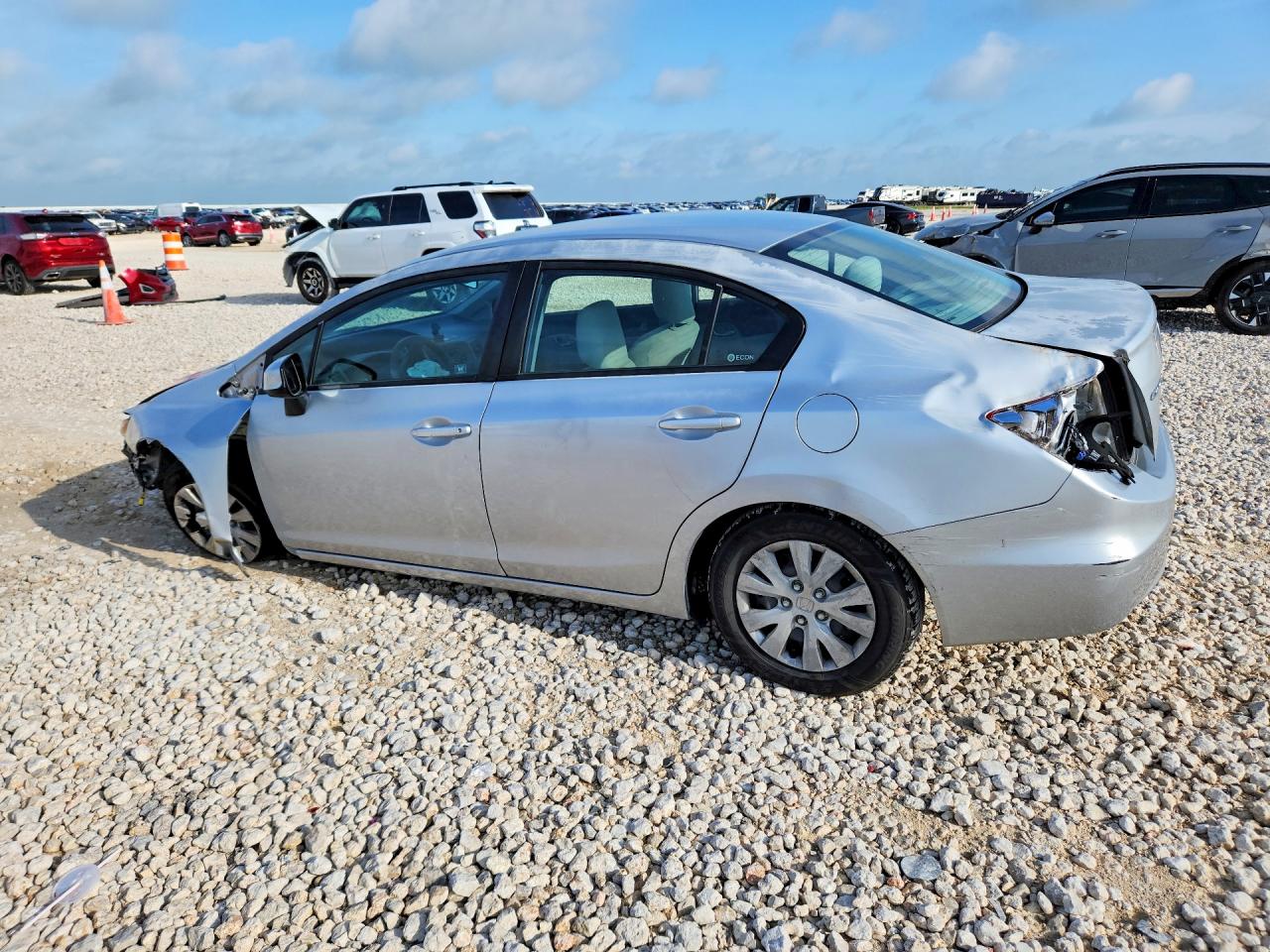 2012 Honda Civic Lx Silver vin: 2HGFB2F52CH560526