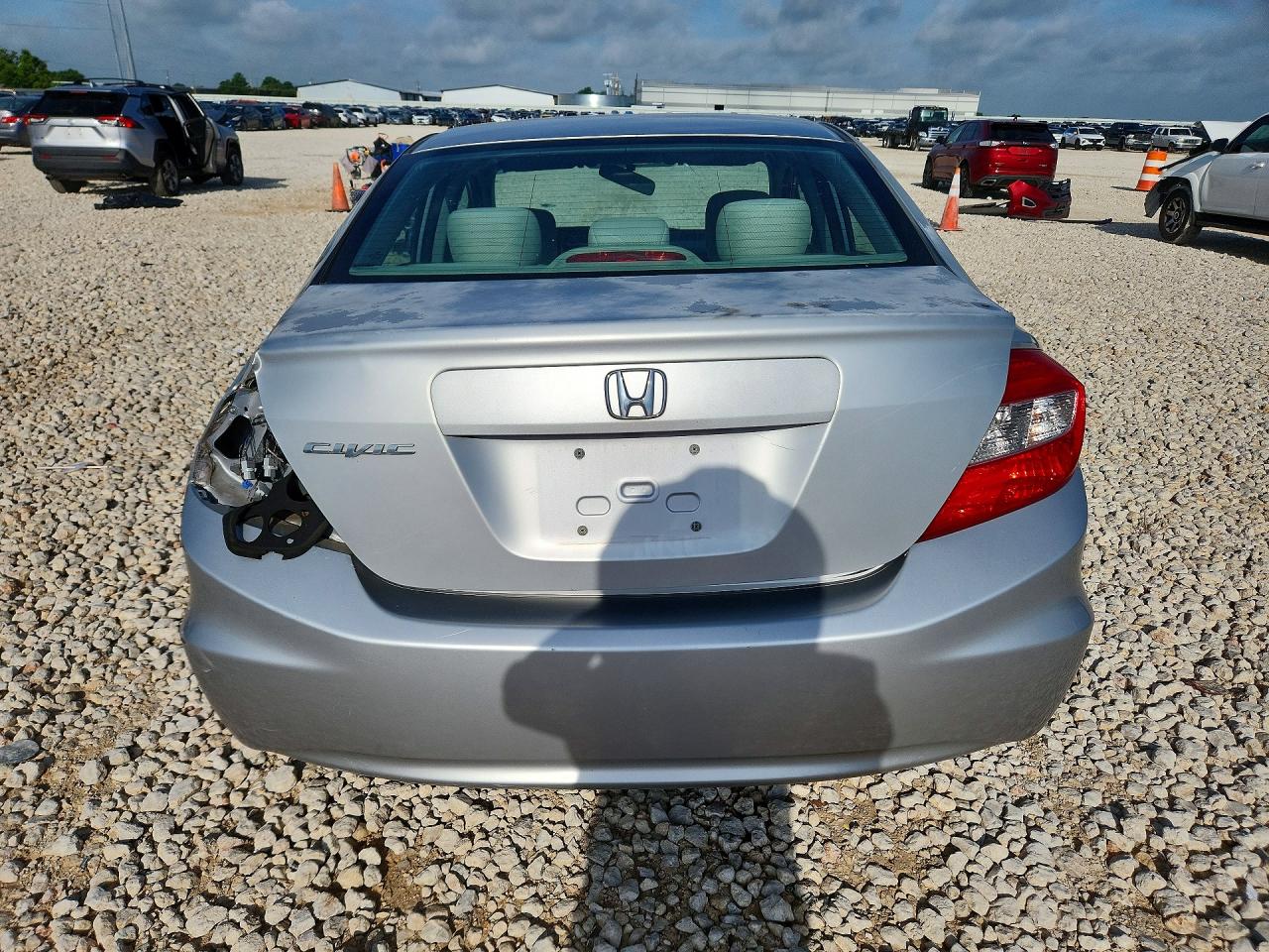 2012 Honda Civic Lx Silver vin: 2HGFB2F52CH560526