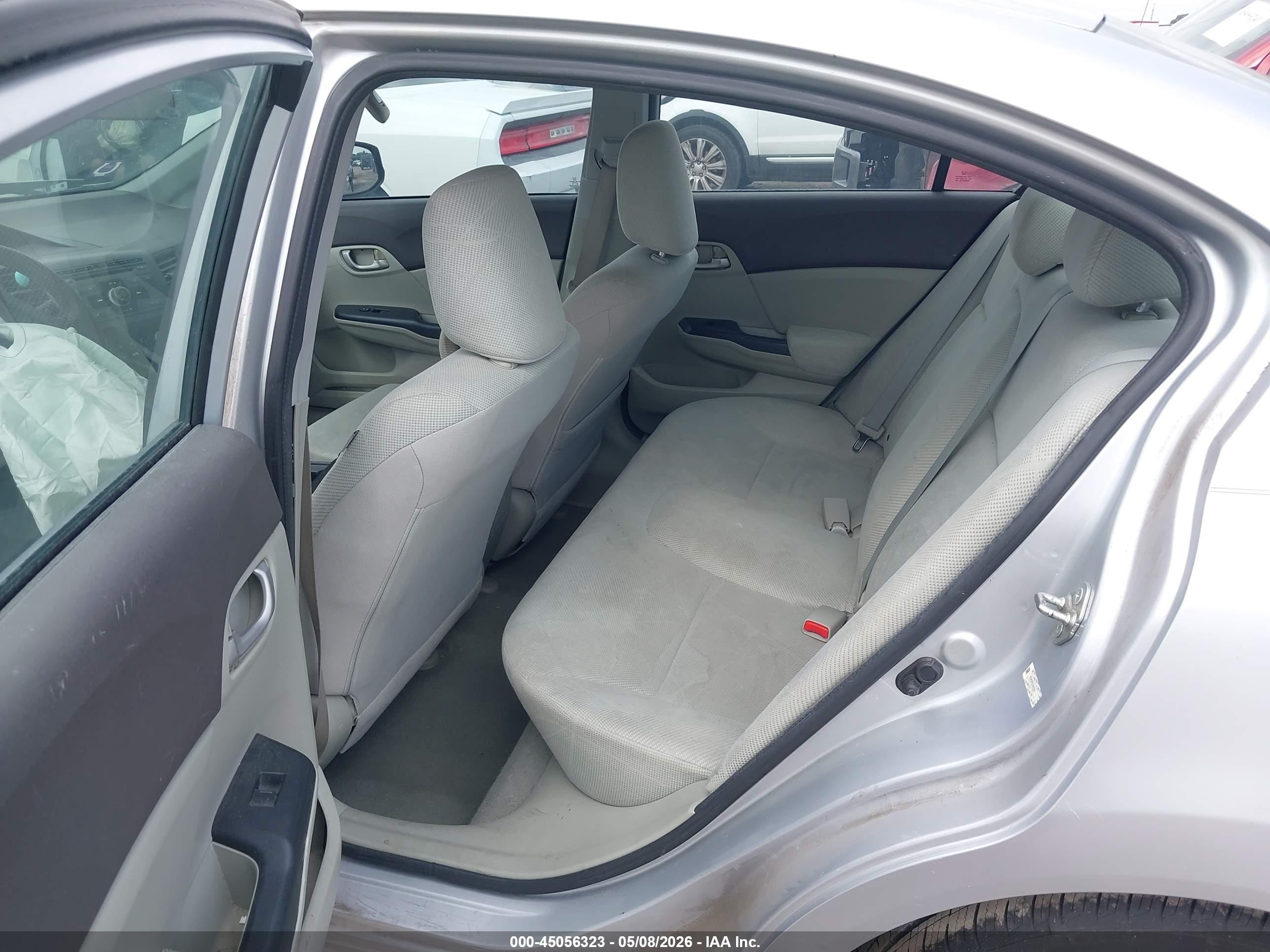 2012 Honda Civic Lx Silver vin: 2HGFB2F52CH563281