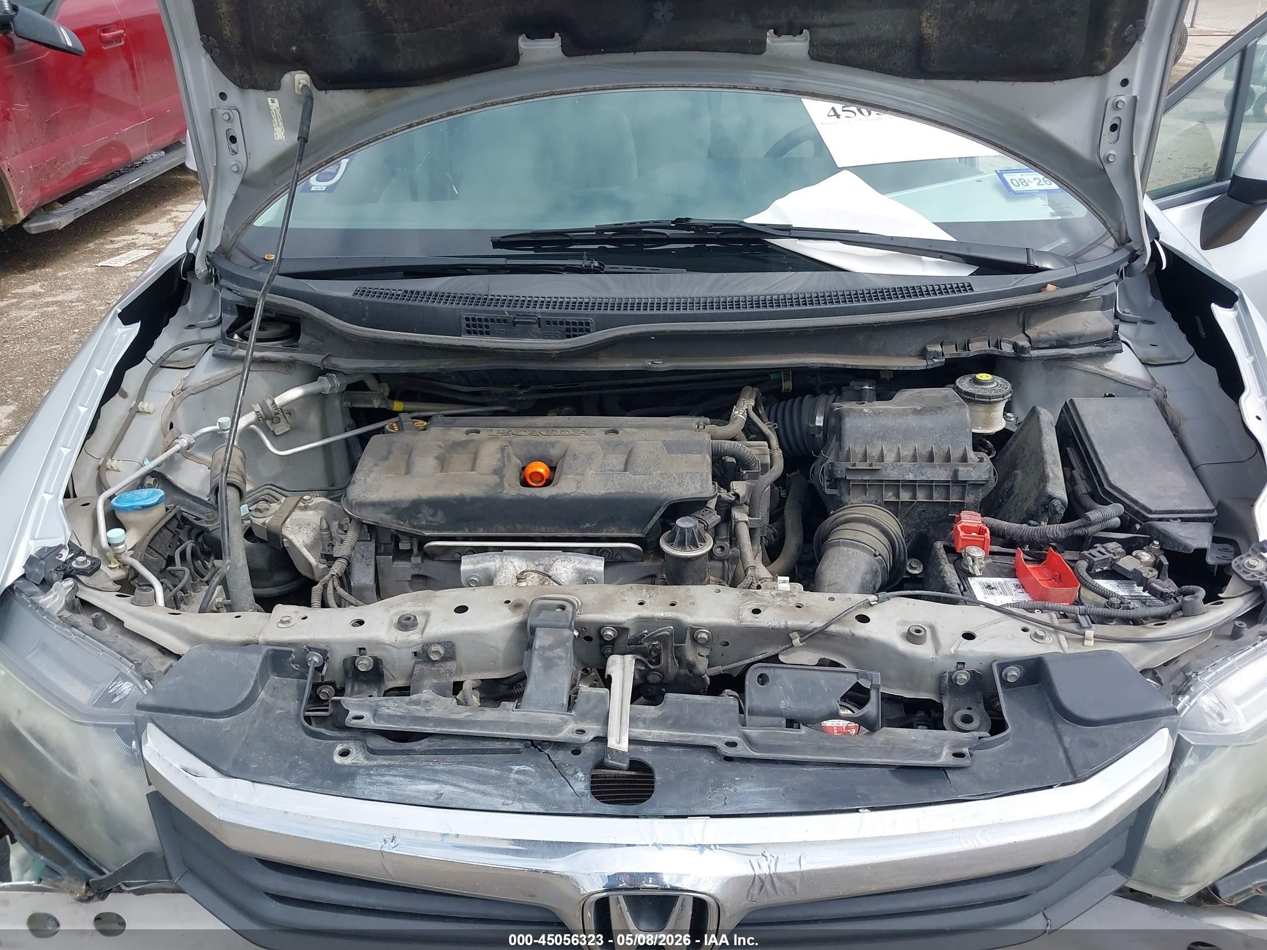 2012 Honda Civic Lx Silver vin: 2HGFB2F52CH563281