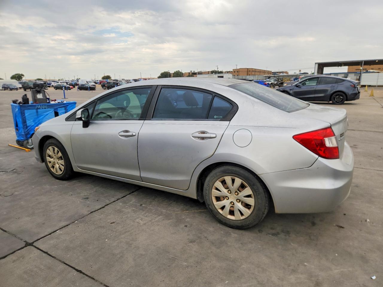 2012 Honda Civic Lx Silver vin: 2HGFB2F52CH564575