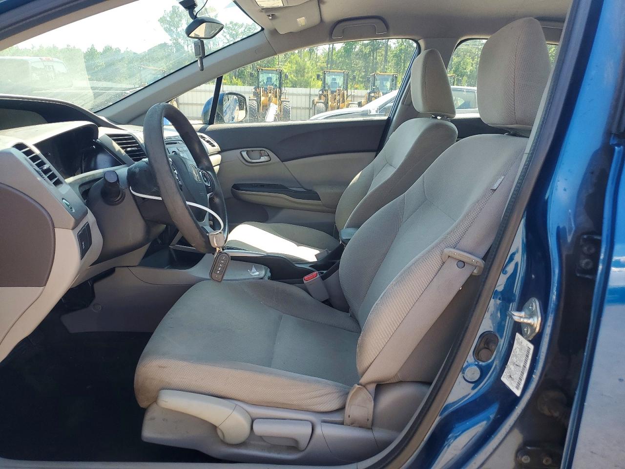 2012 Honda Civic Lx Blue vin: 2HGFB2F52CH580355