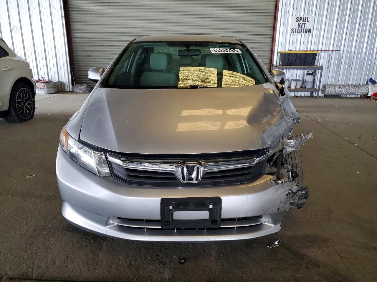 2012 Honda Civic Lx Silver vin: 2HGFB2F52CH592294