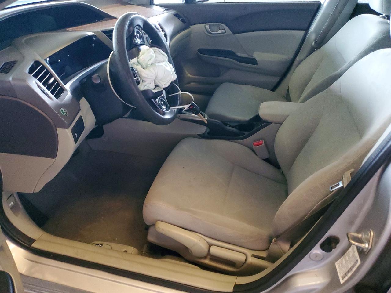 2012 Honda Civic Lx Silver vin: 2HGFB2F52CH592294
