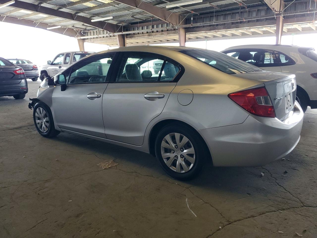 2012 Honda Civic Lx Silver vin: 2HGFB2F52CH592294