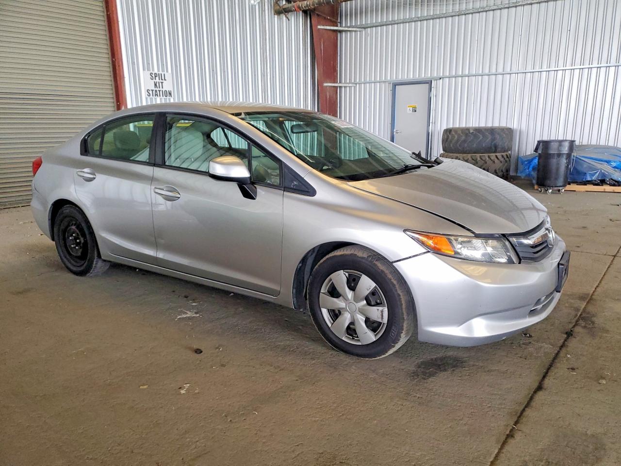 2012 Honda Civic Lx Silver vin: 2HGFB2F52CH592294