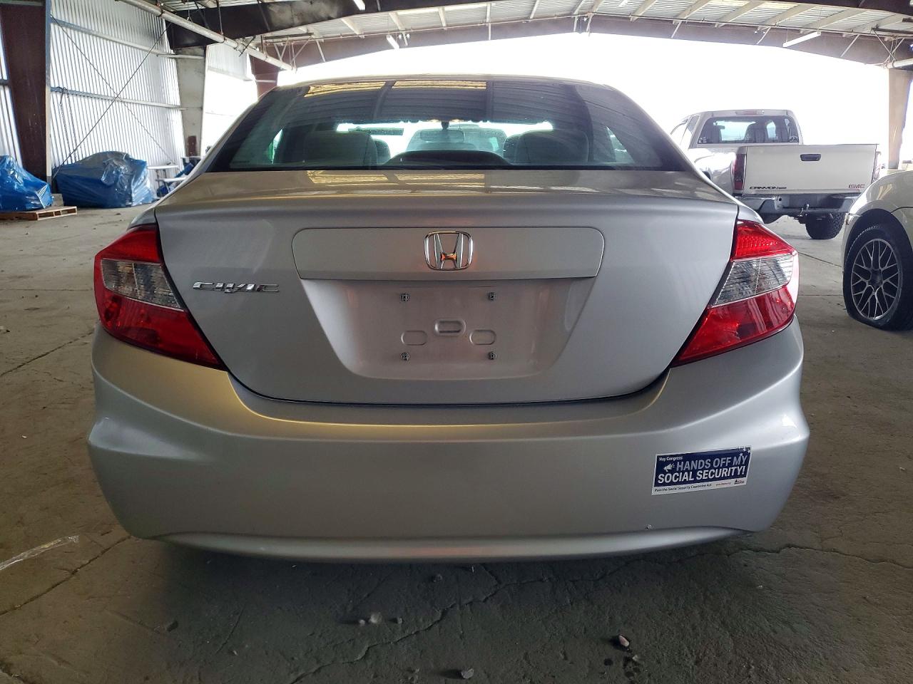 2012 Honda Civic Lx Silver vin: 2HGFB2F52CH592294