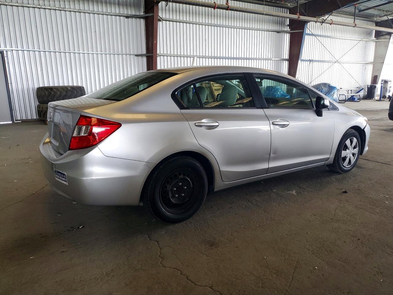 2012 Honda Civic Lx Silver vin: 2HGFB2F52CH592294