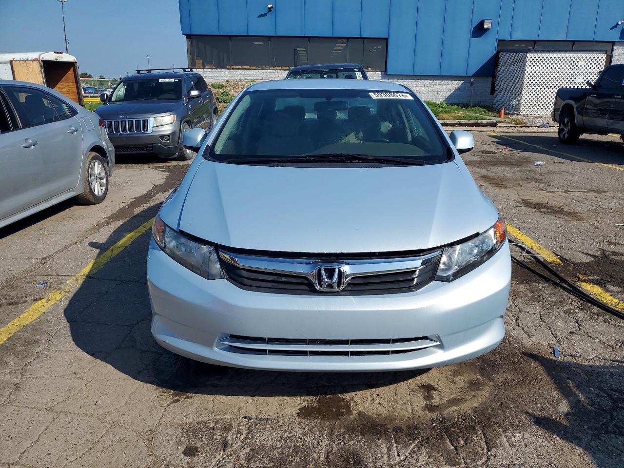 2012 Honda Civic Lx Silver vin: 2HGFB2F52CH597835