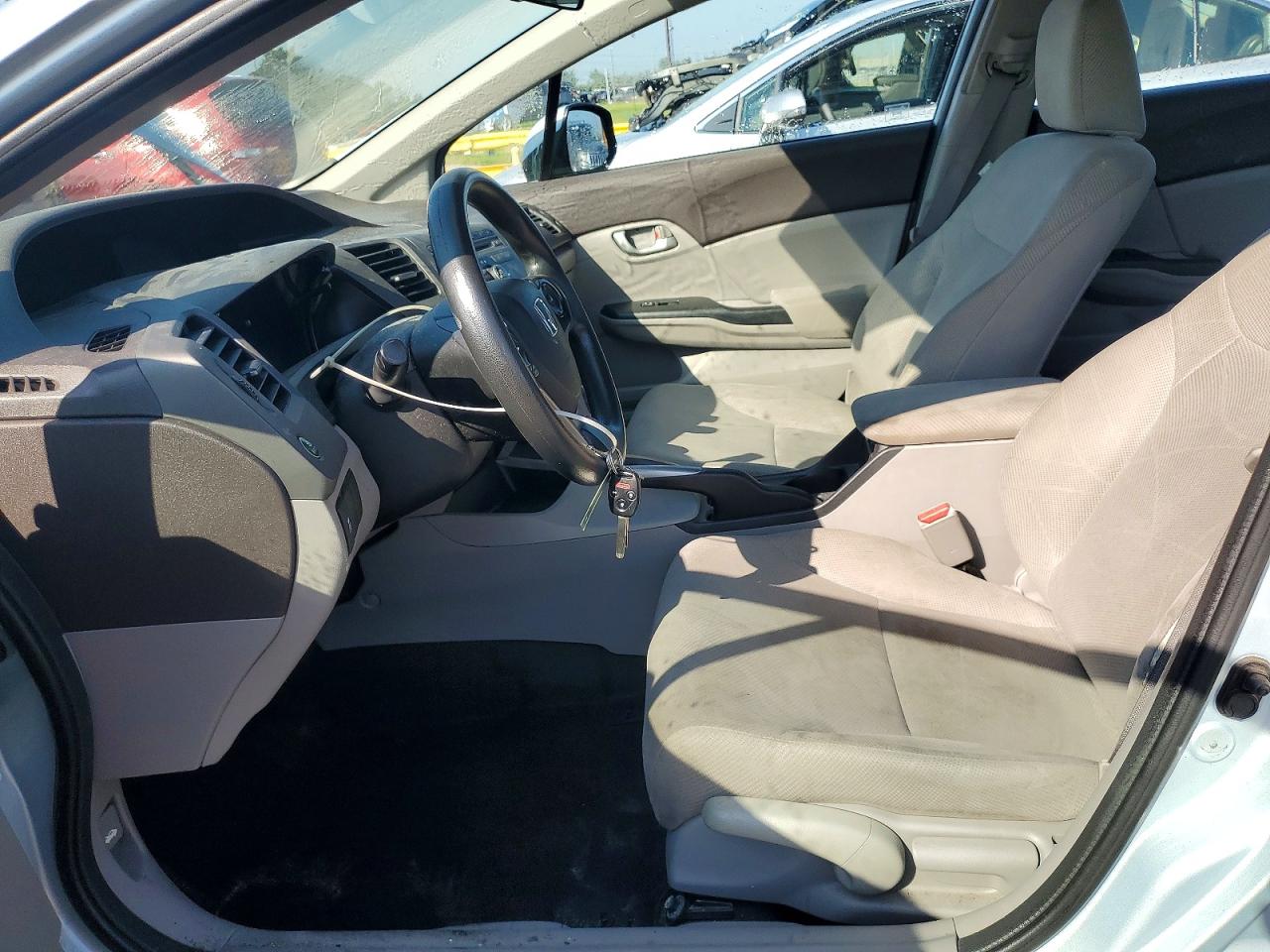 2012 Honda Civic Lx Silver vin: 2HGFB2F52CH597835
