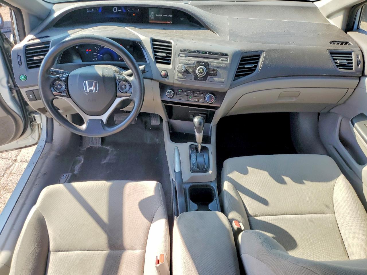 2012 Honda Civic Lx Silver vin: 2HGFB2F52CH597835