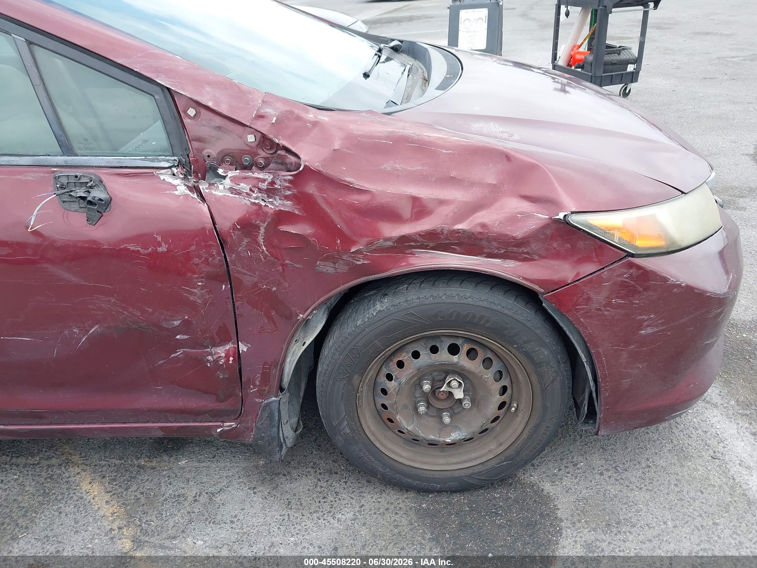 2012 Honda Civic Lx Burgundy vin: 2HGFB2F52CH600250
