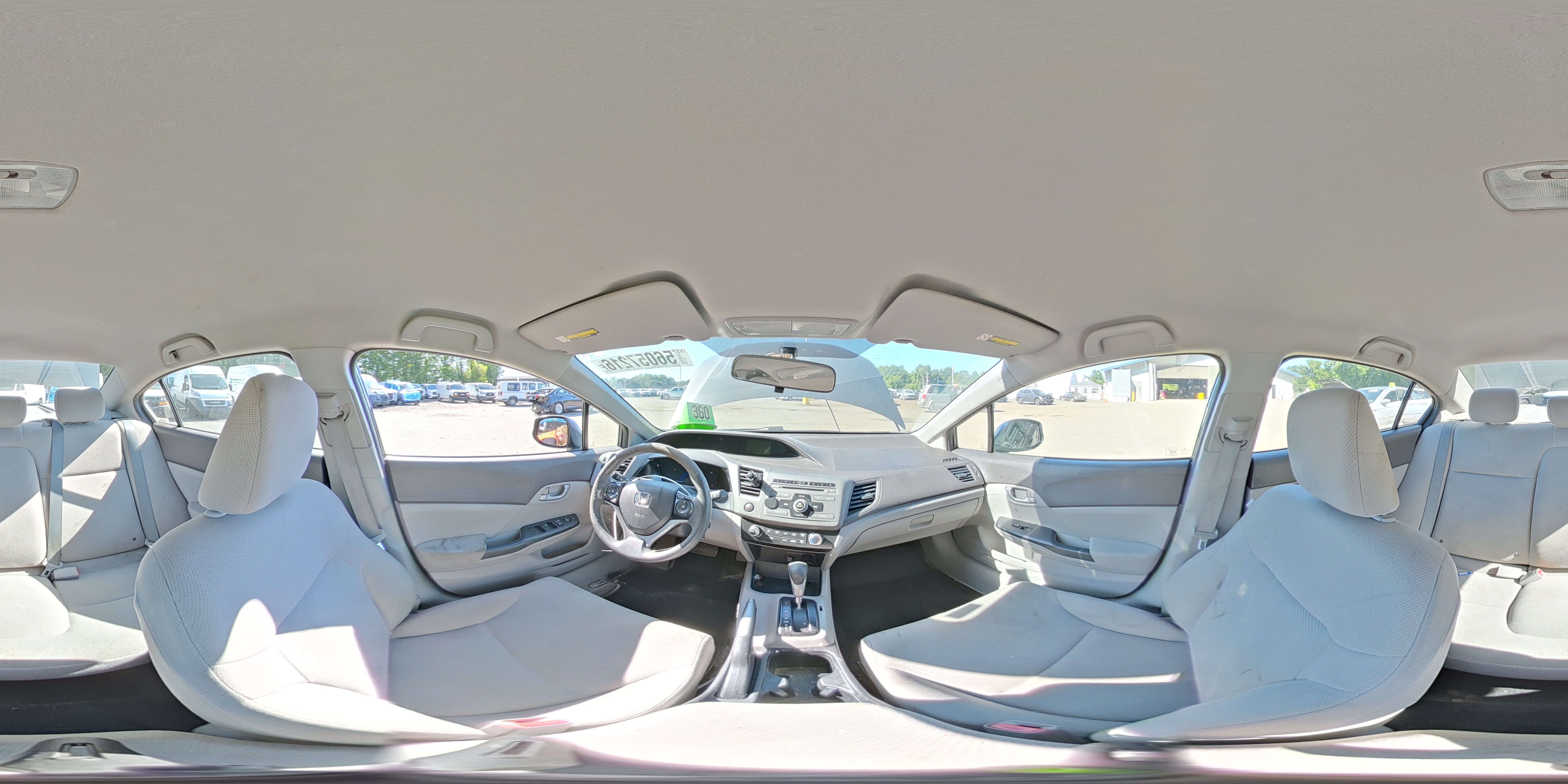 2012 Honda Civic Lx Gray vin: 2HGFB2F52CH602080