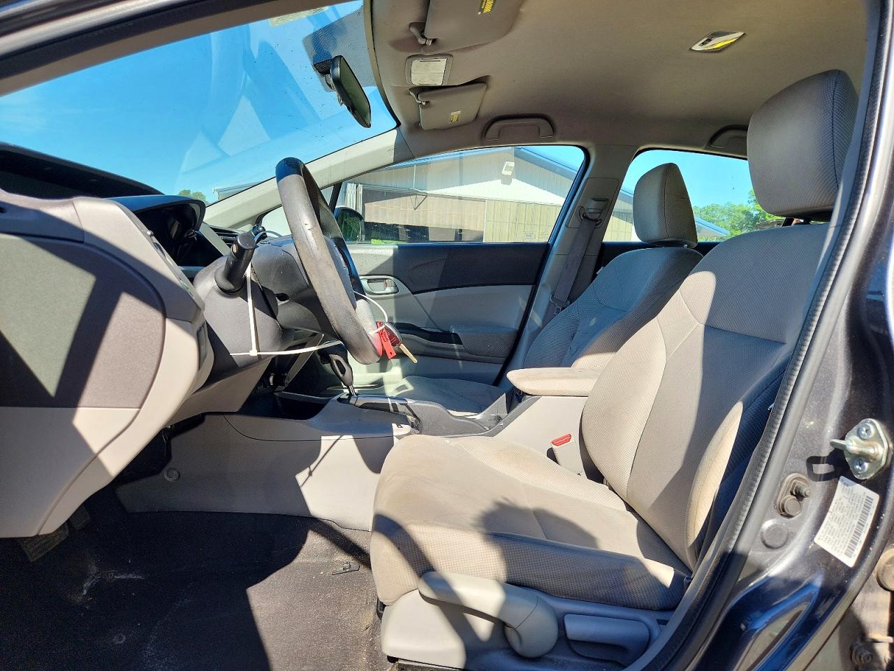 2012 Honda Civic Lx Gray vin: 2HGFB2F52CH602080