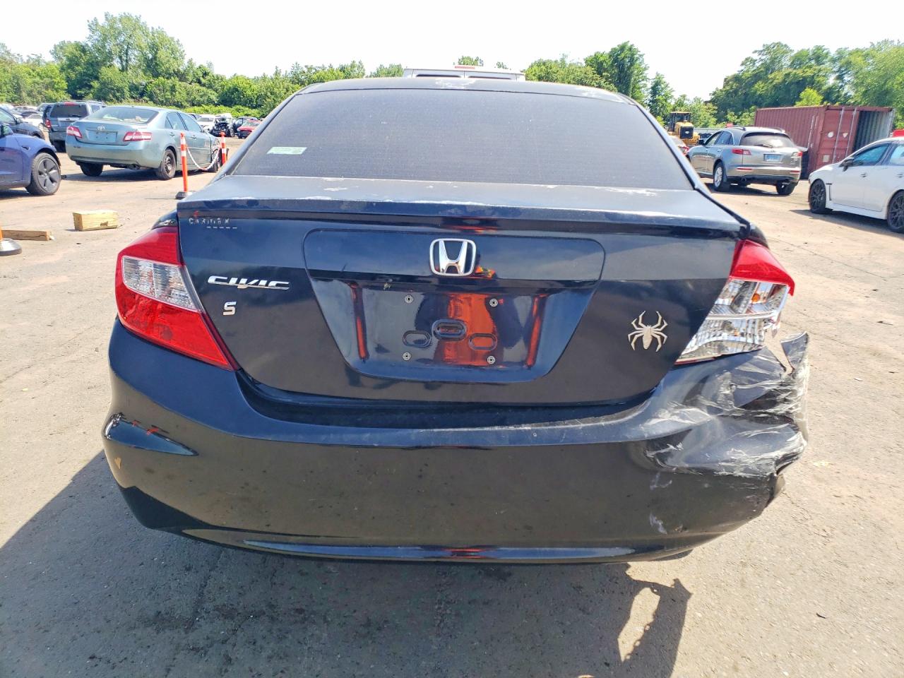 2012 Honda Civic Lx Black vin: 2HGFB2F52CH611071