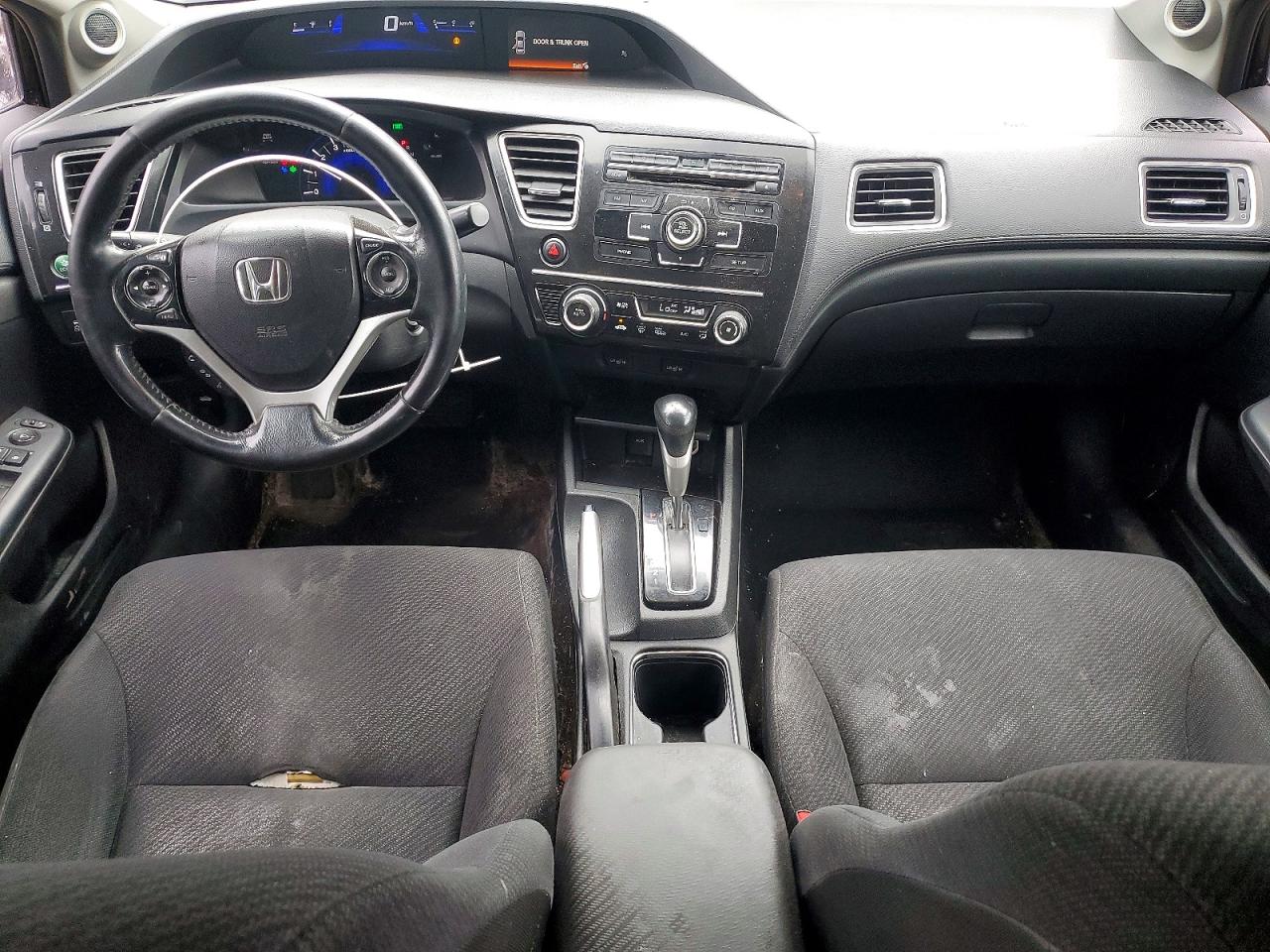 2013 Honda Civic Lx Black vin: 2HGFB2F52DH036262