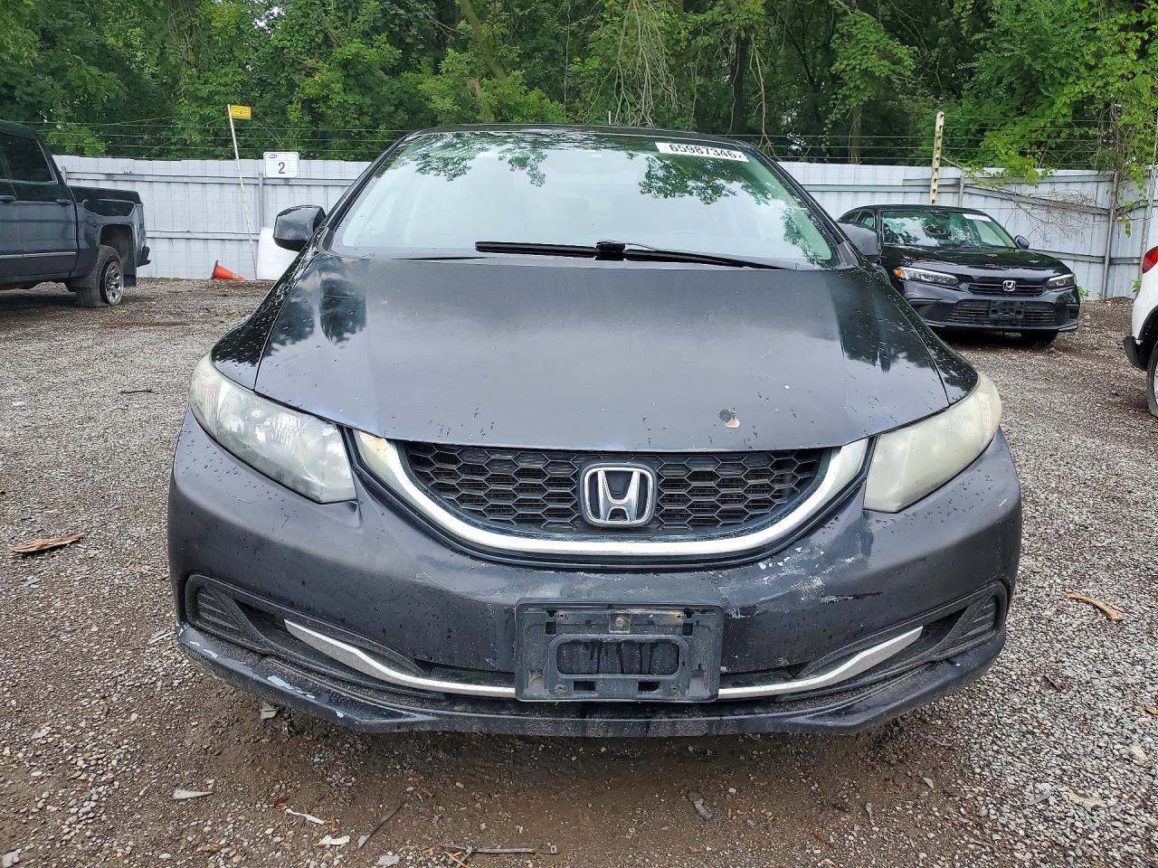 2013 Honda Civic Lx Black vin: 2HGFB2F52DH036262