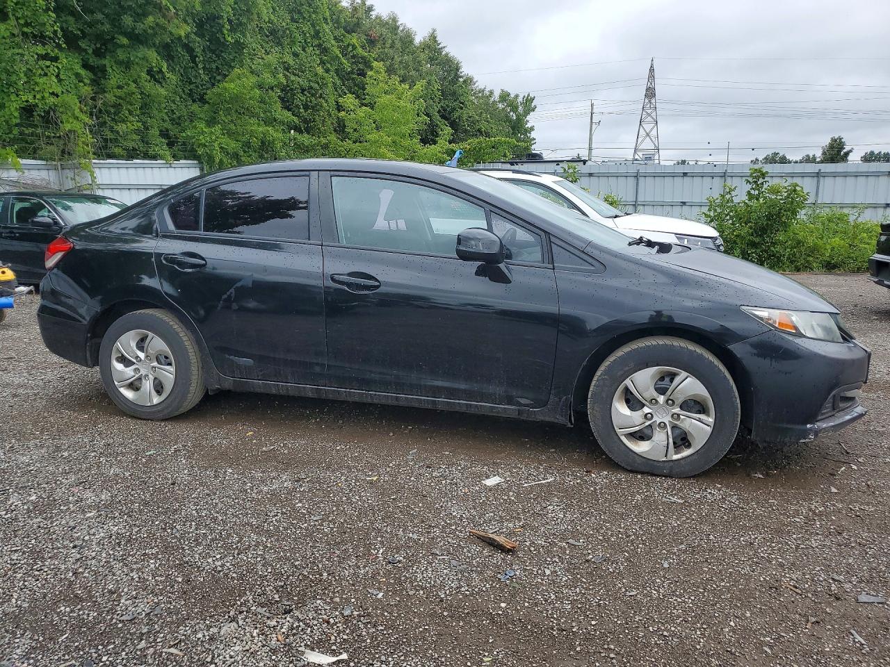 2013 Honda Civic Lx Black vin: 2HGFB2F52DH036262