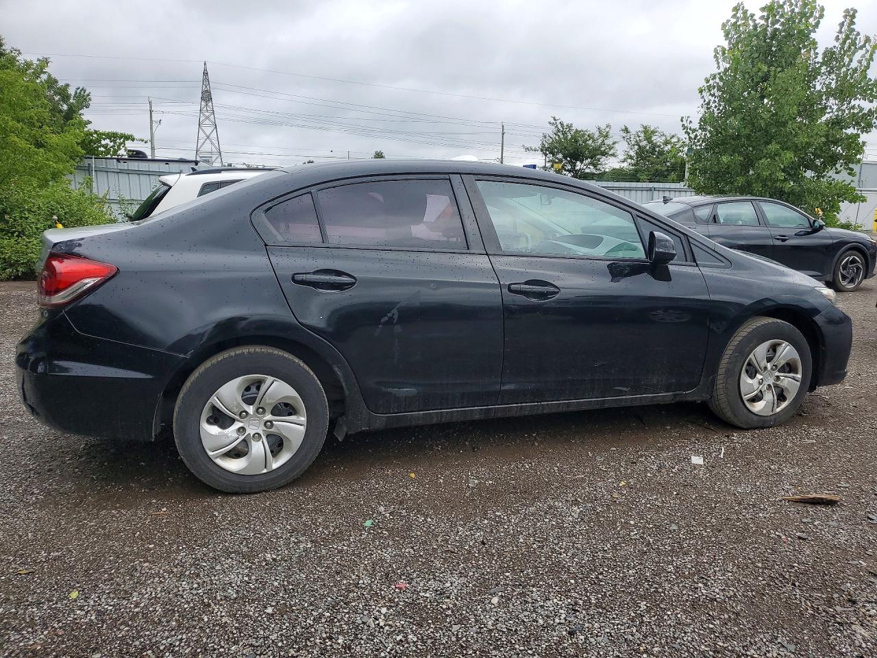 2013 Honda Civic Lx Black vin: 2HGFB2F52DH036262