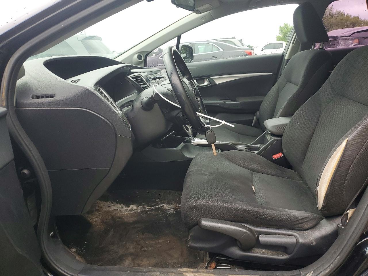 2013 Honda Civic Lx Black vin: 2HGFB2F52DH036262