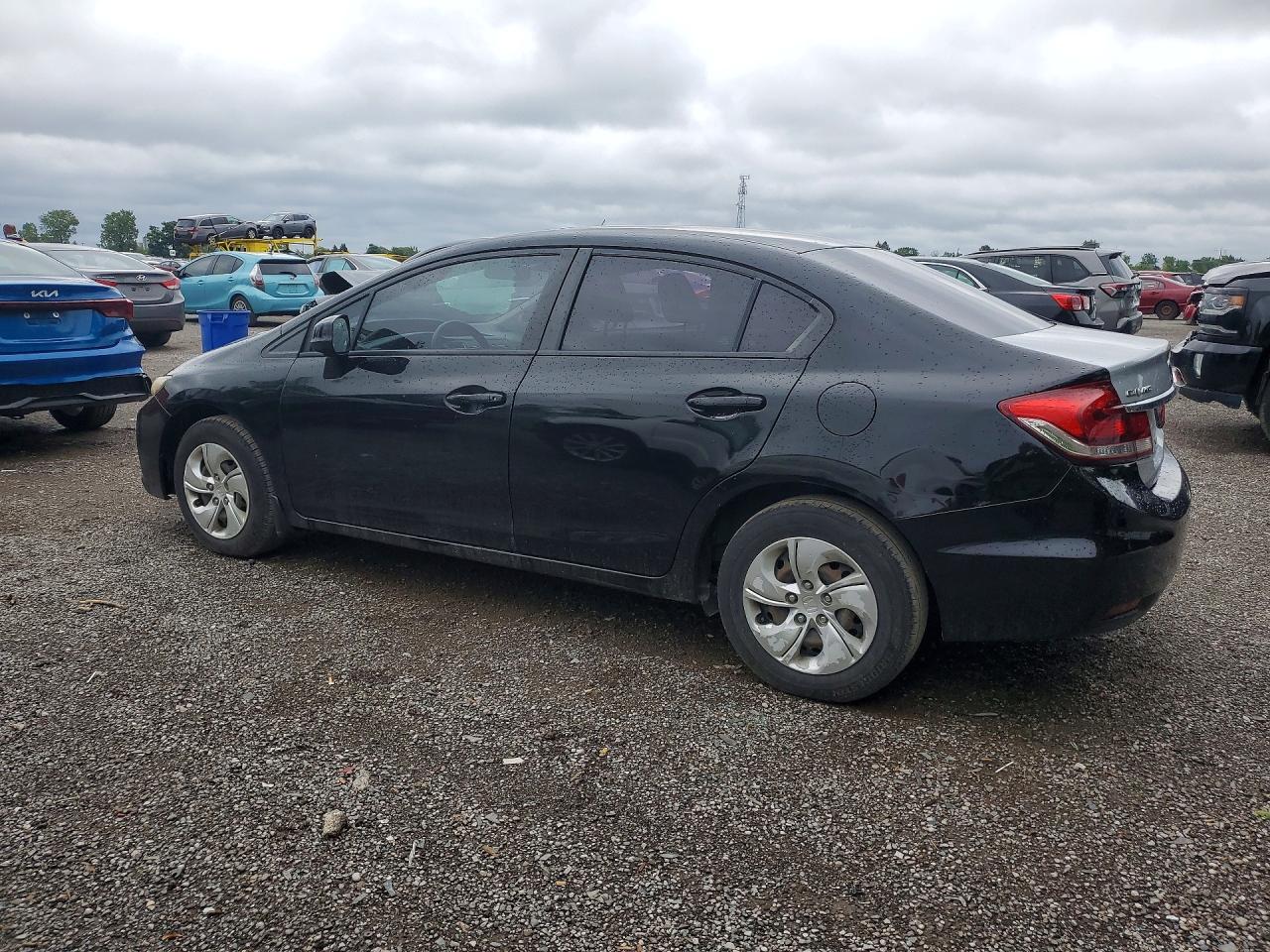 2013 Honda Civic Lx Black vin: 2HGFB2F52DH036262