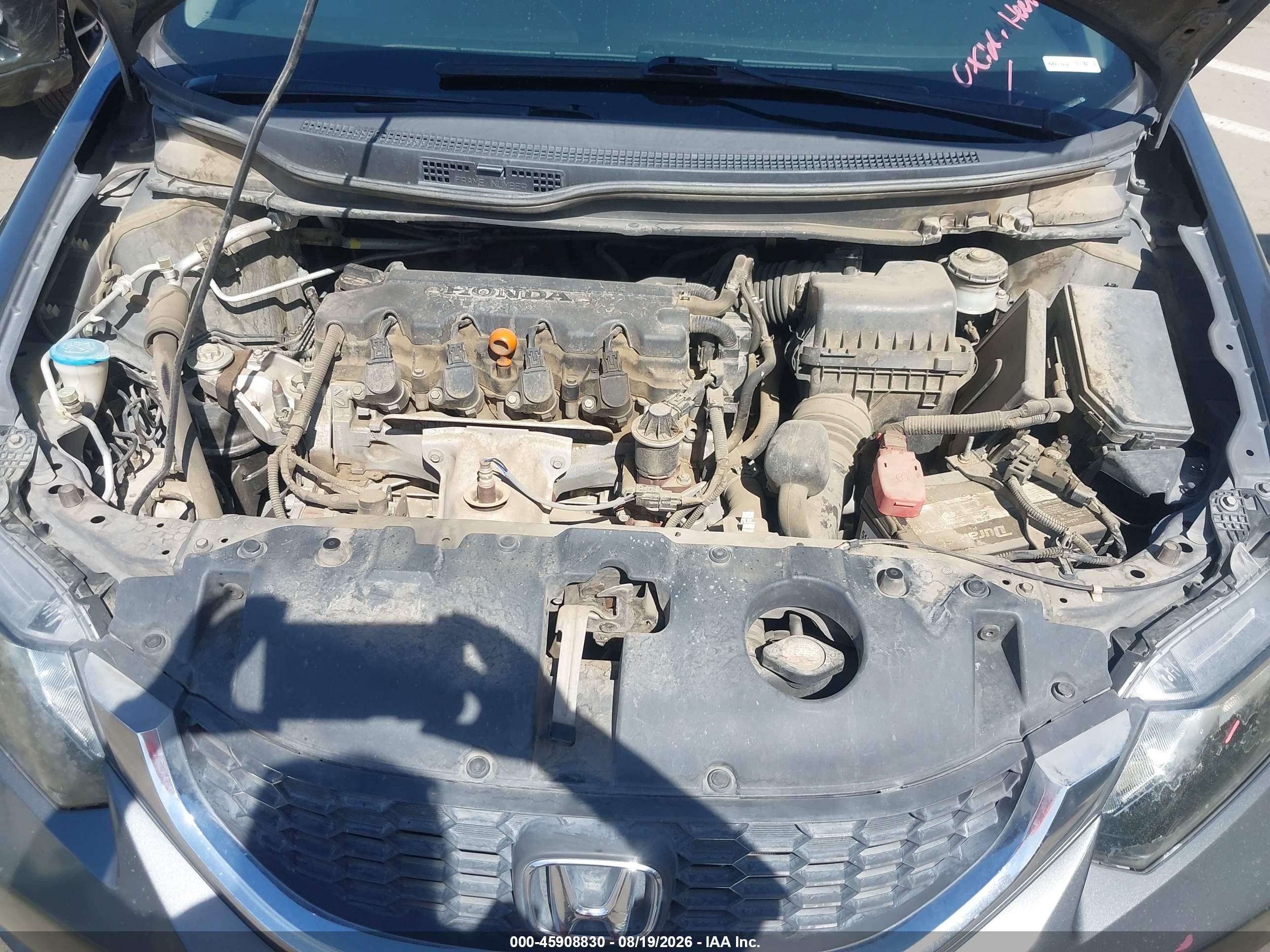 2013 Honda Civic Lx Серый vin: 2HGFB2F52DH504491