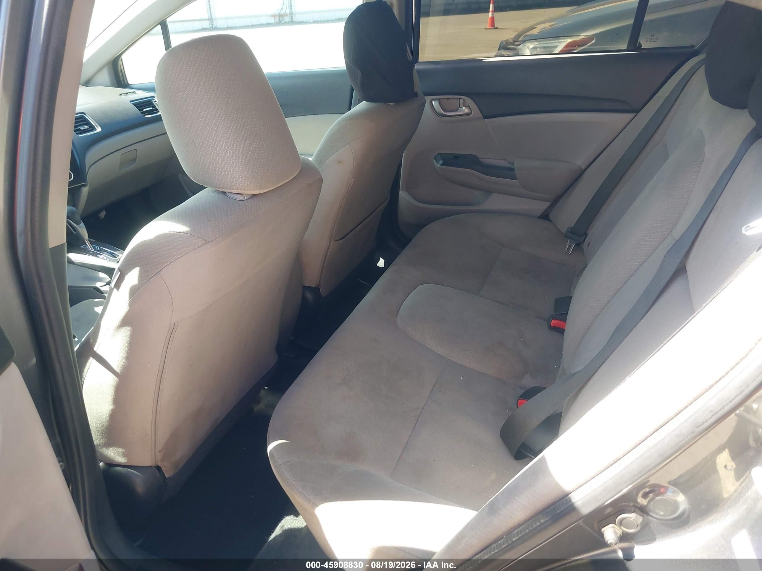 2013 Honda Civic Lx Серый vin: 2HGFB2F52DH504491