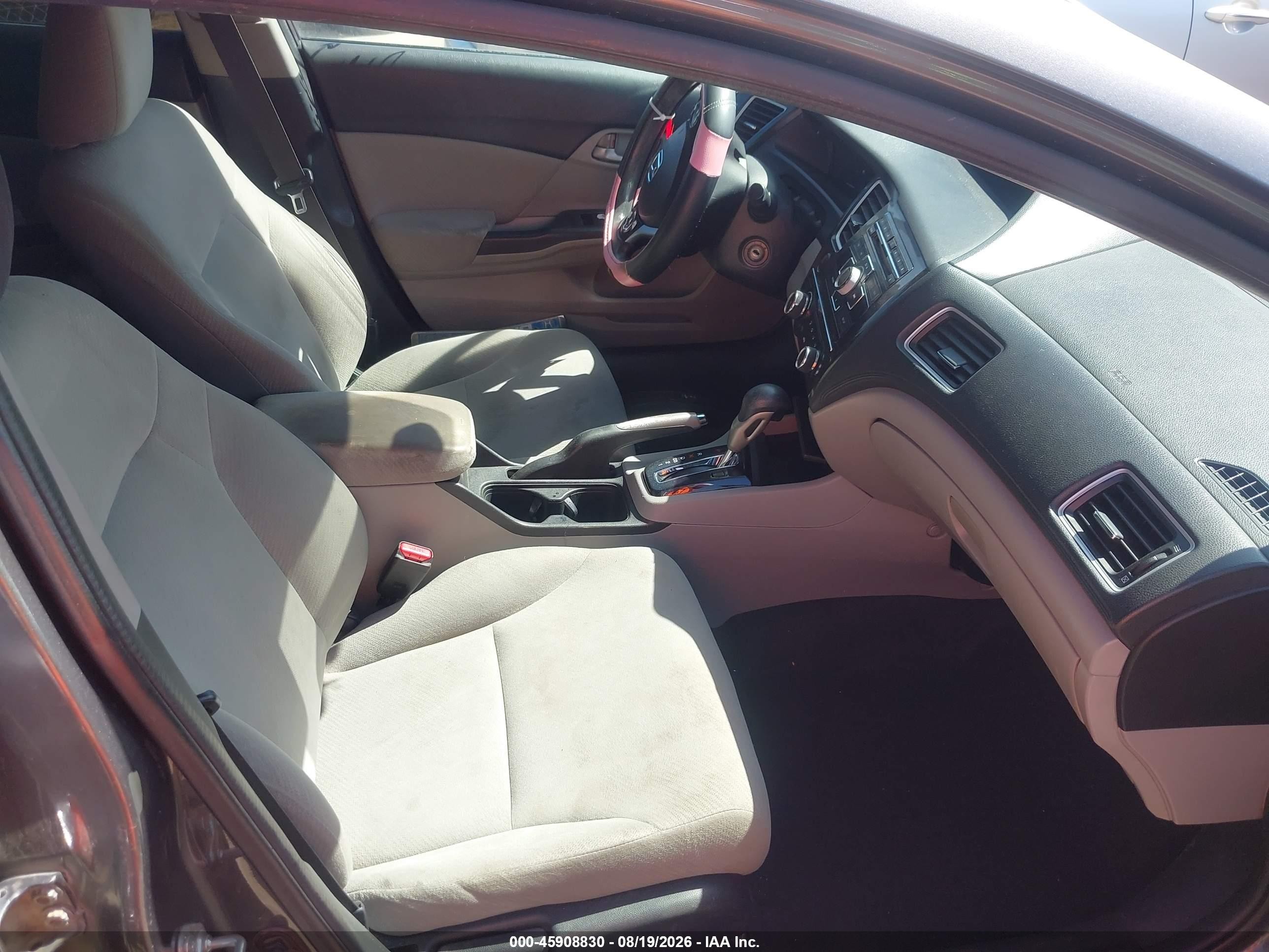 2013 Honda Civic Lx Серый vin: 2HGFB2F52DH504491