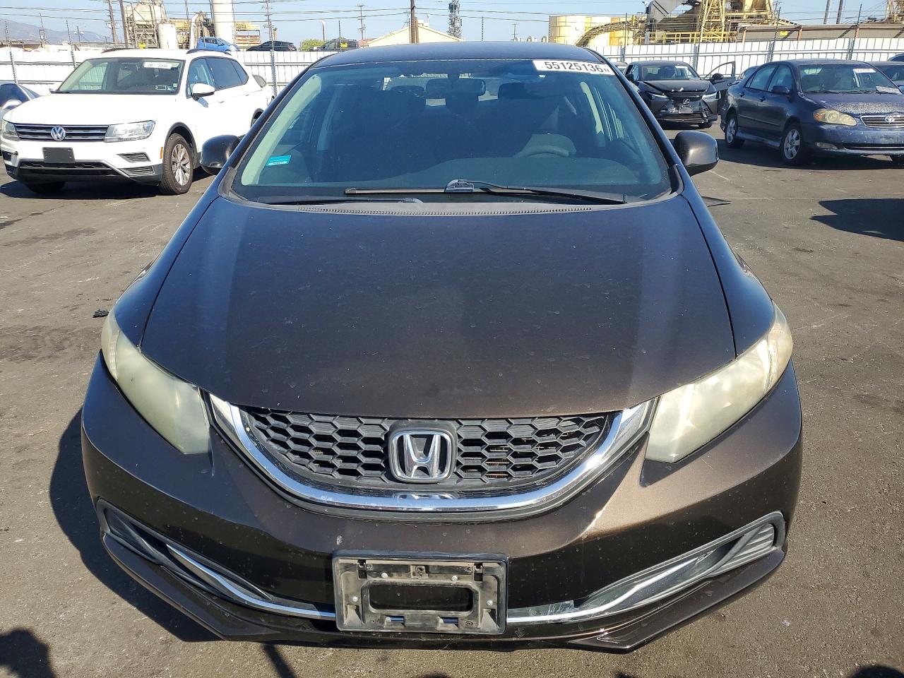 2013 Honda Civic Brown vin: 2HGFB2F52DH512350