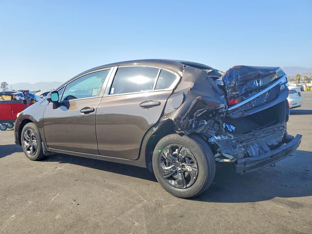 2013 Honda Civic Brown vin: 2HGFB2F52DH512350