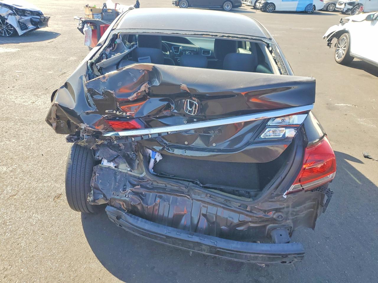 2013 Honda Civic Brown vin: 2HGFB2F52DH512350