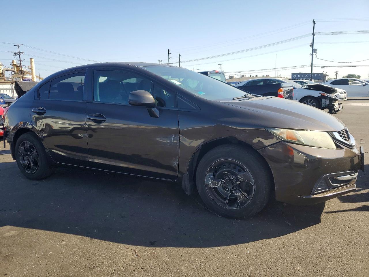 2013 Honda Civic Brown vin: 2HGFB2F52DH512350