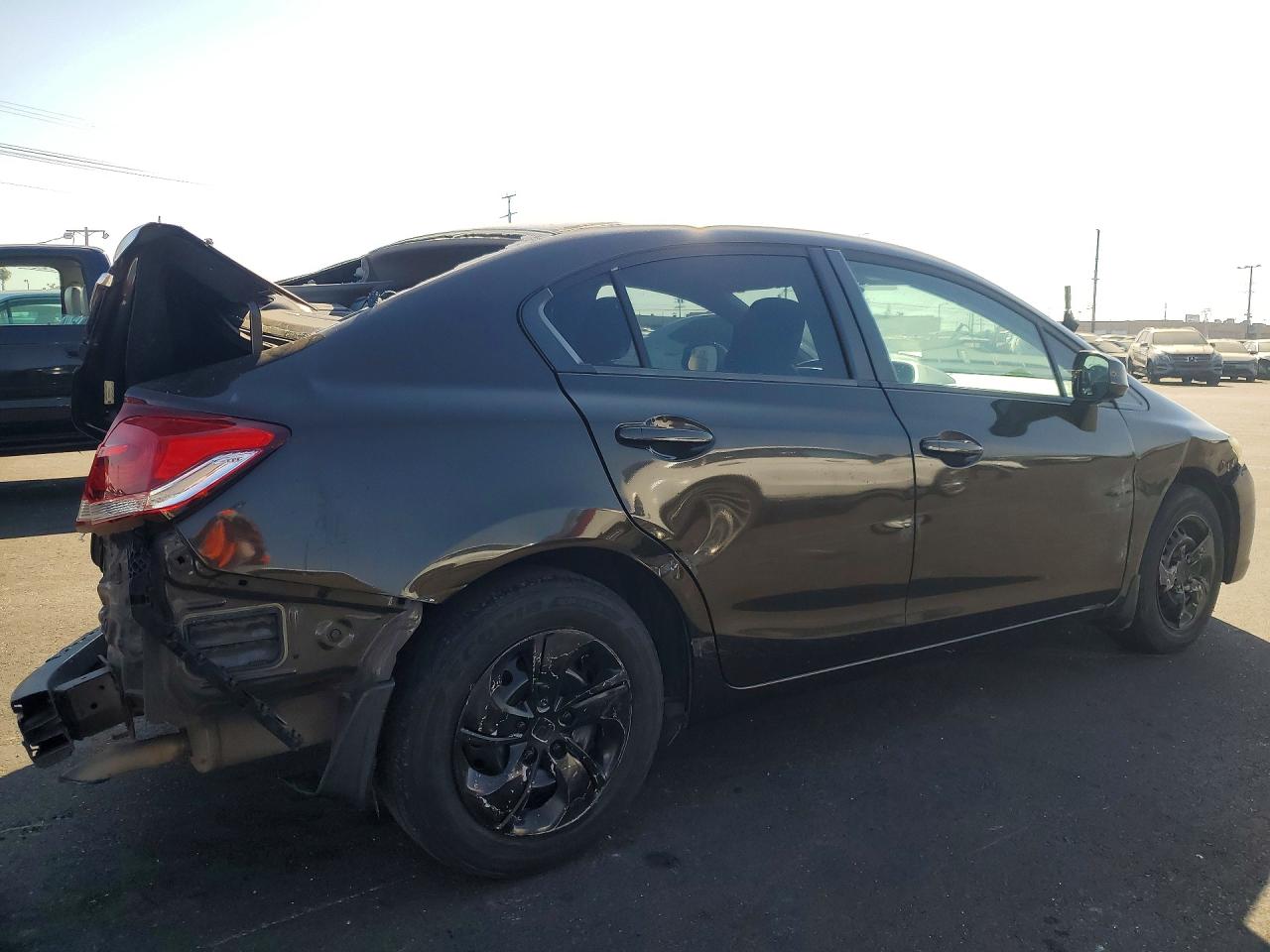 2013 Honda Civic Brown vin: 2HGFB2F52DH512350