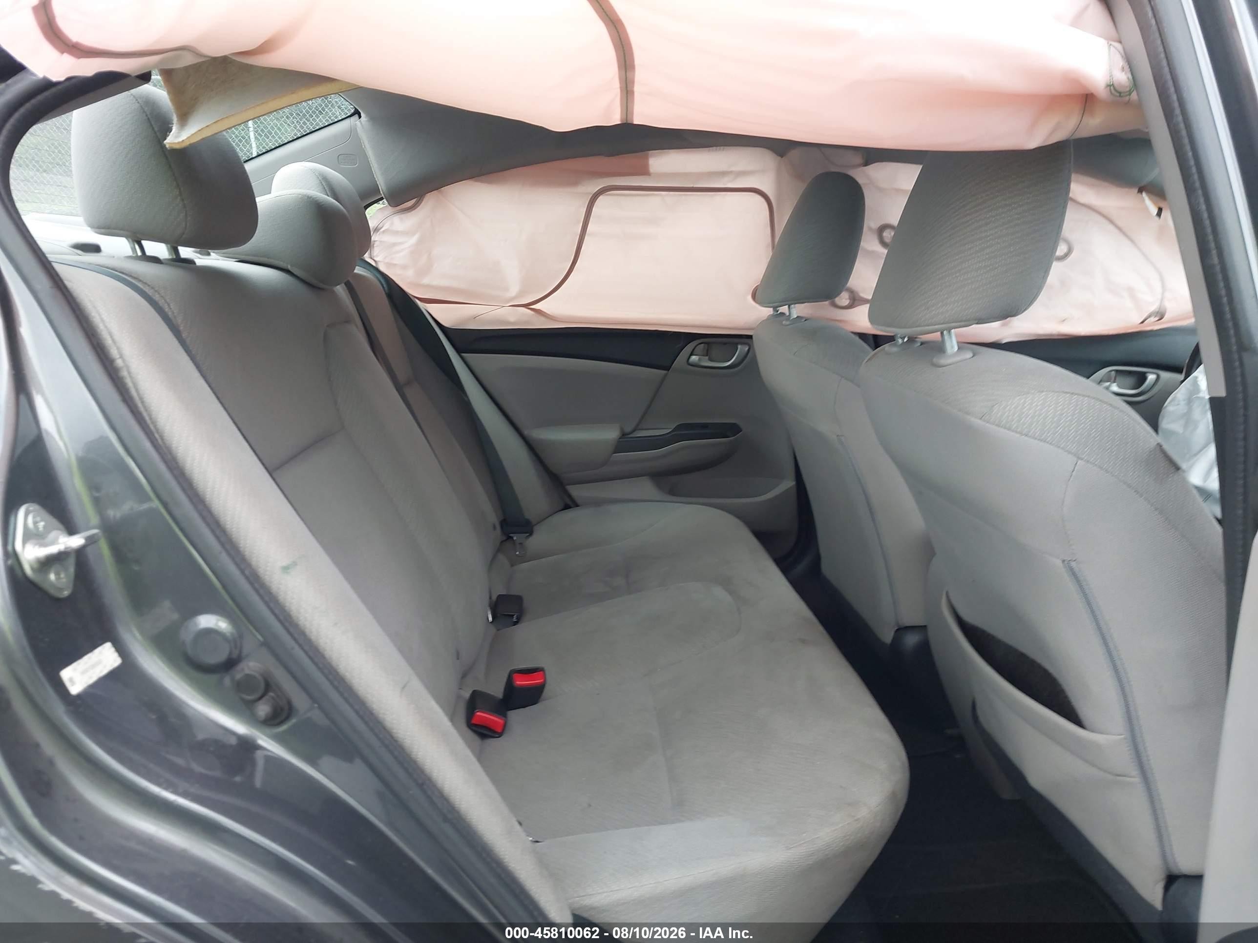 2013 Honda Civic Lx Gray vin: 2HGFB2F52DH530931
