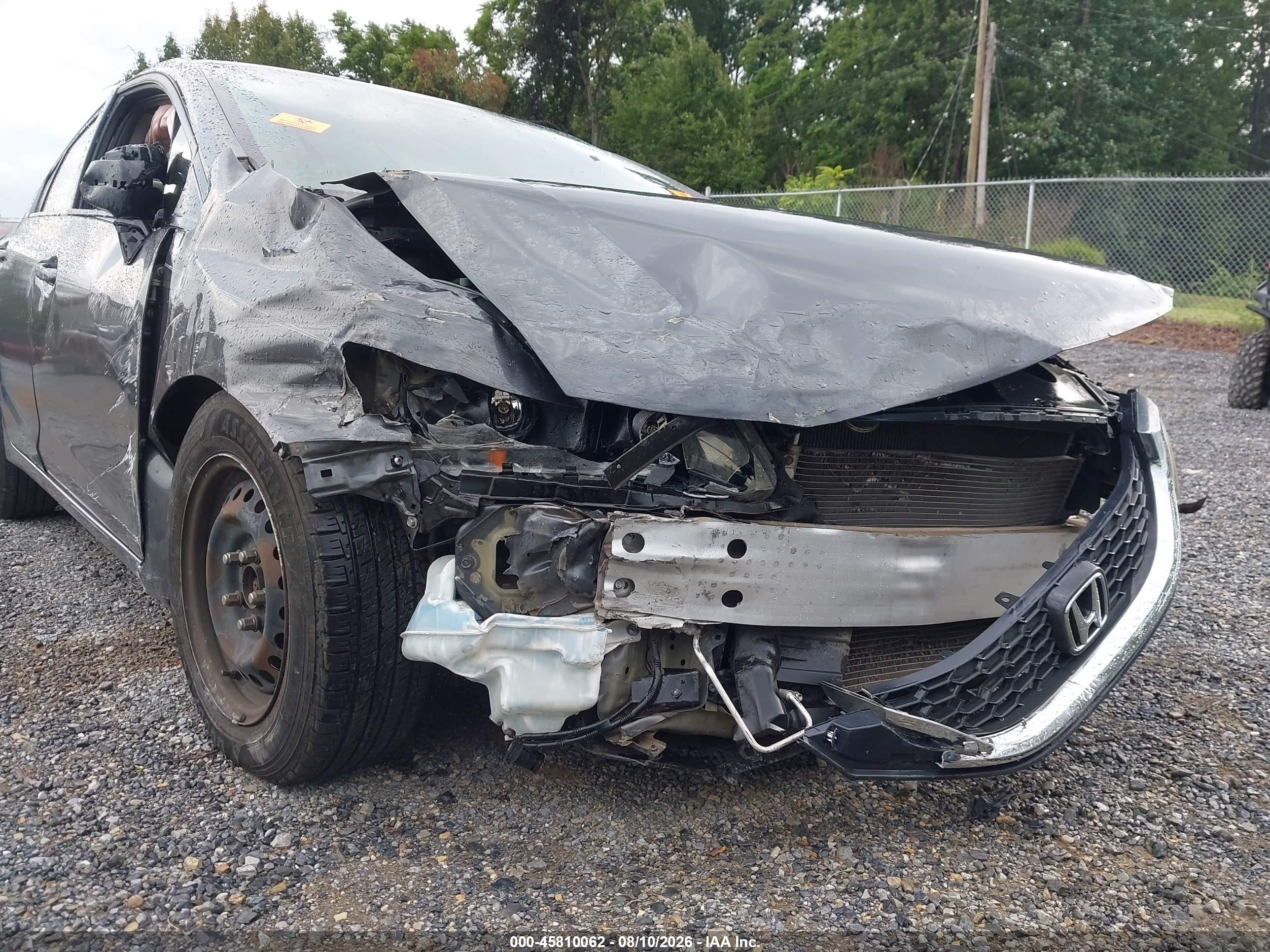 2013 Honda Civic Lx Gray vin: 2HGFB2F52DH530931
