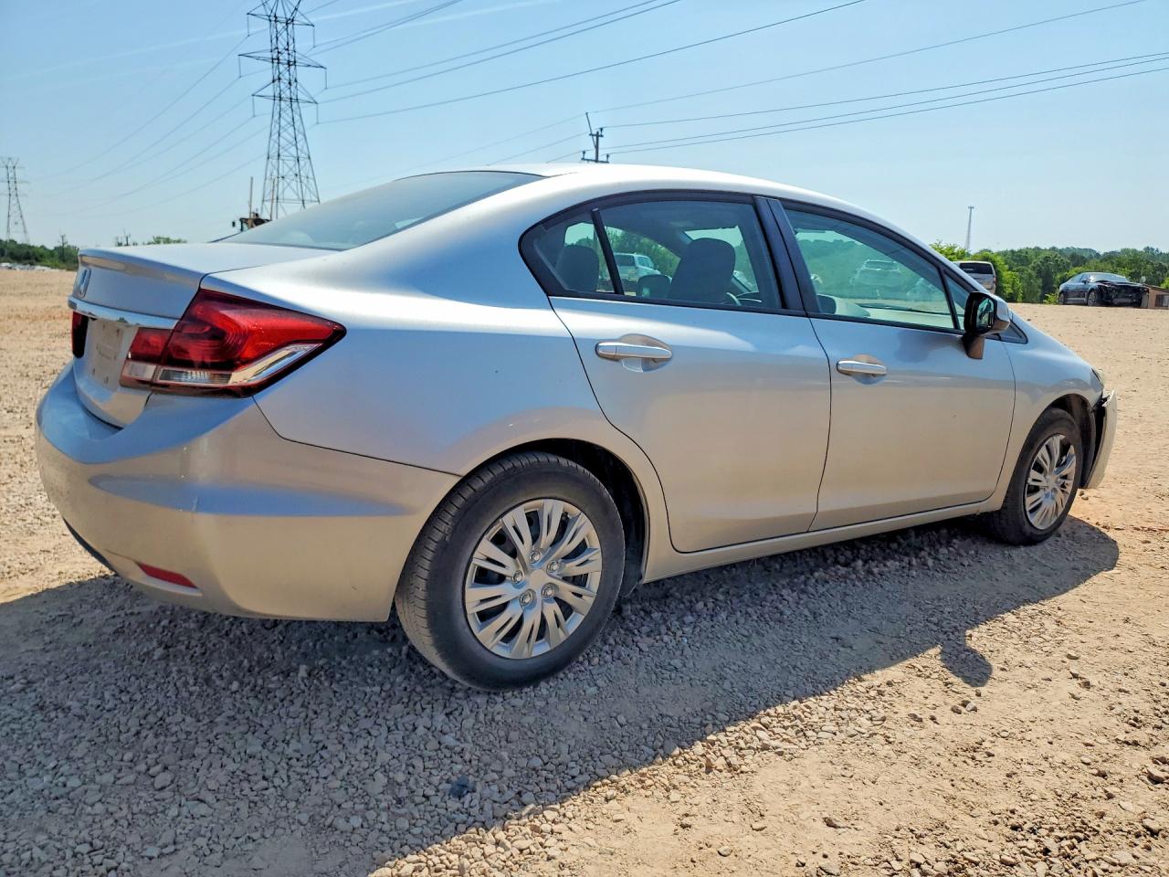 2013 Honda Civic Lx Silver vin: 2HGFB2F52DH546238
