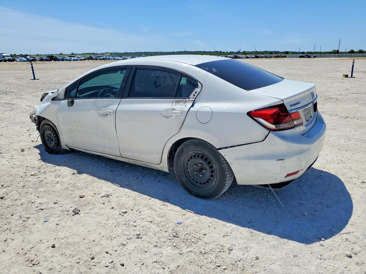 2013 Honda Civic Lx White vin: 2HGFB2F52DH548541